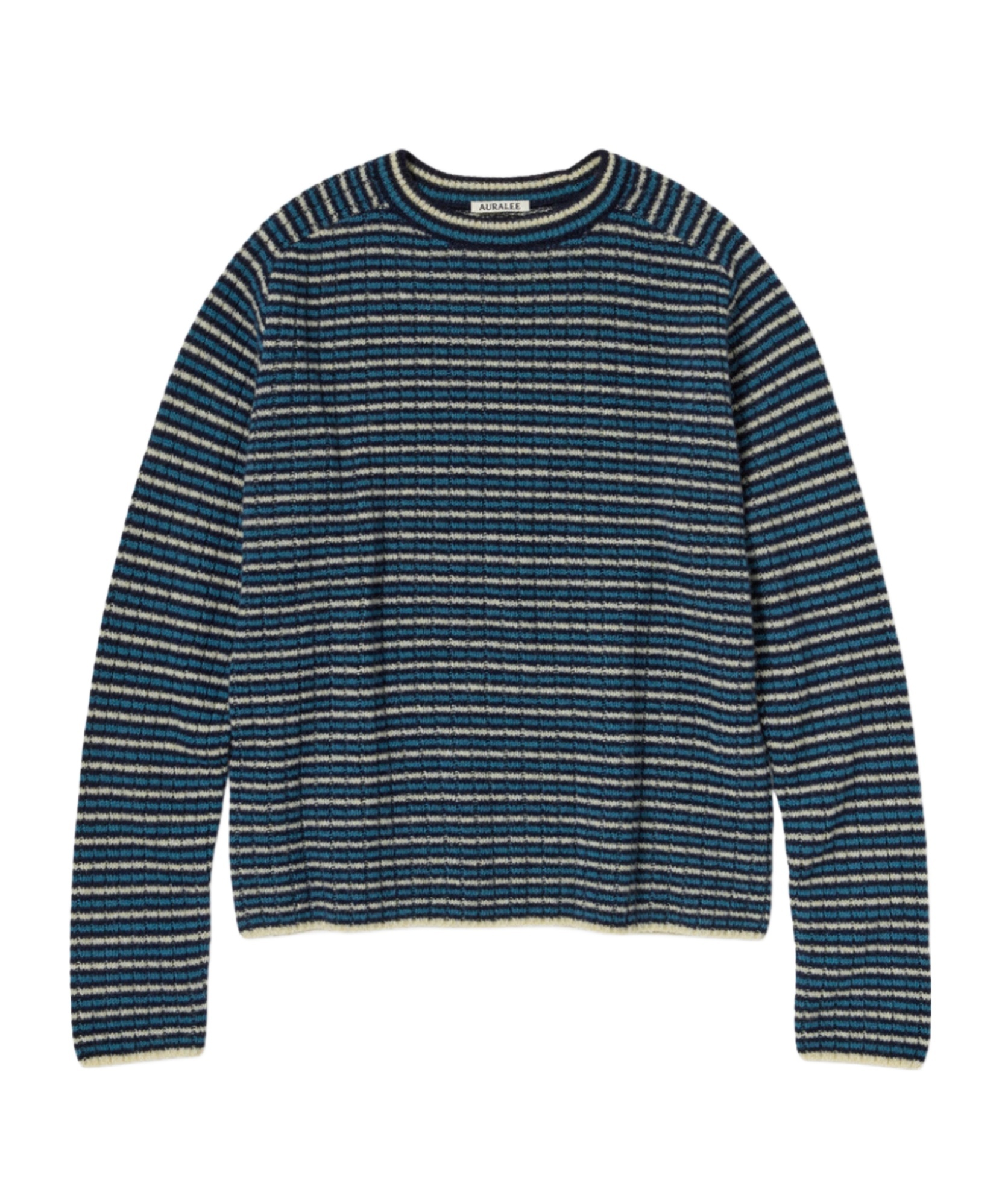 Auralee Long-sleeved Sweater In Blue