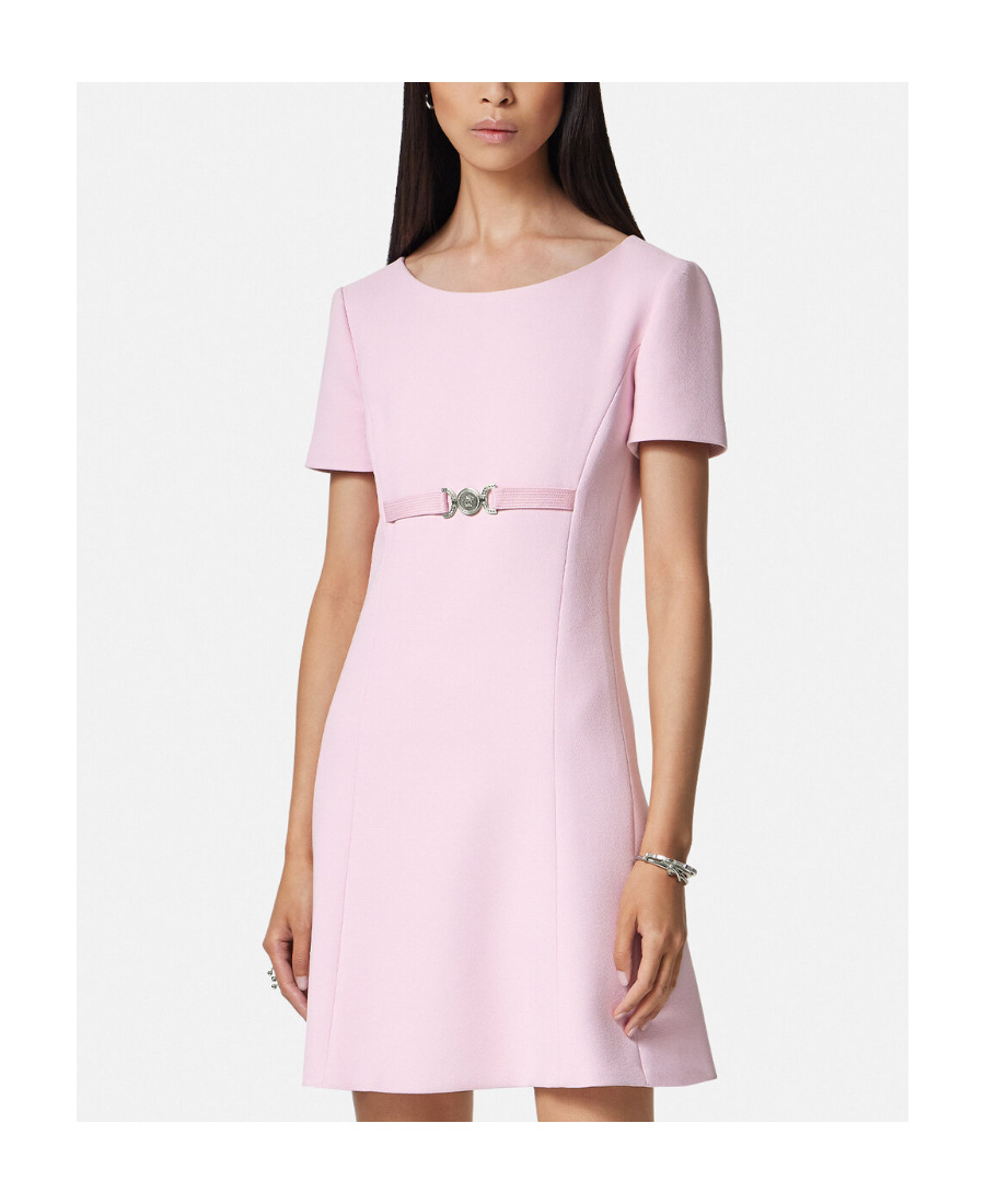 Versace Medusa 95 Dress In Pink Viscose Blend In Pink
