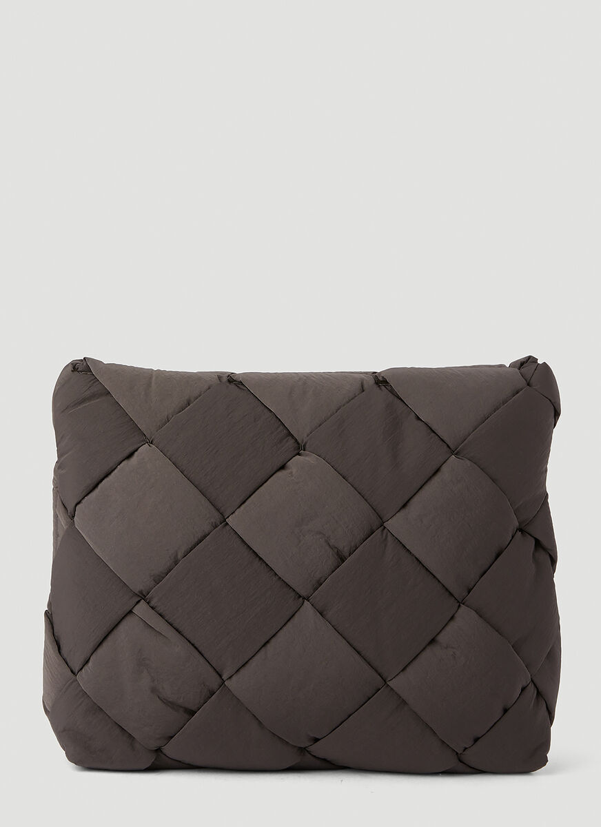 Bottega Veneta Cassette Intrecciato Clutch Bag In Black