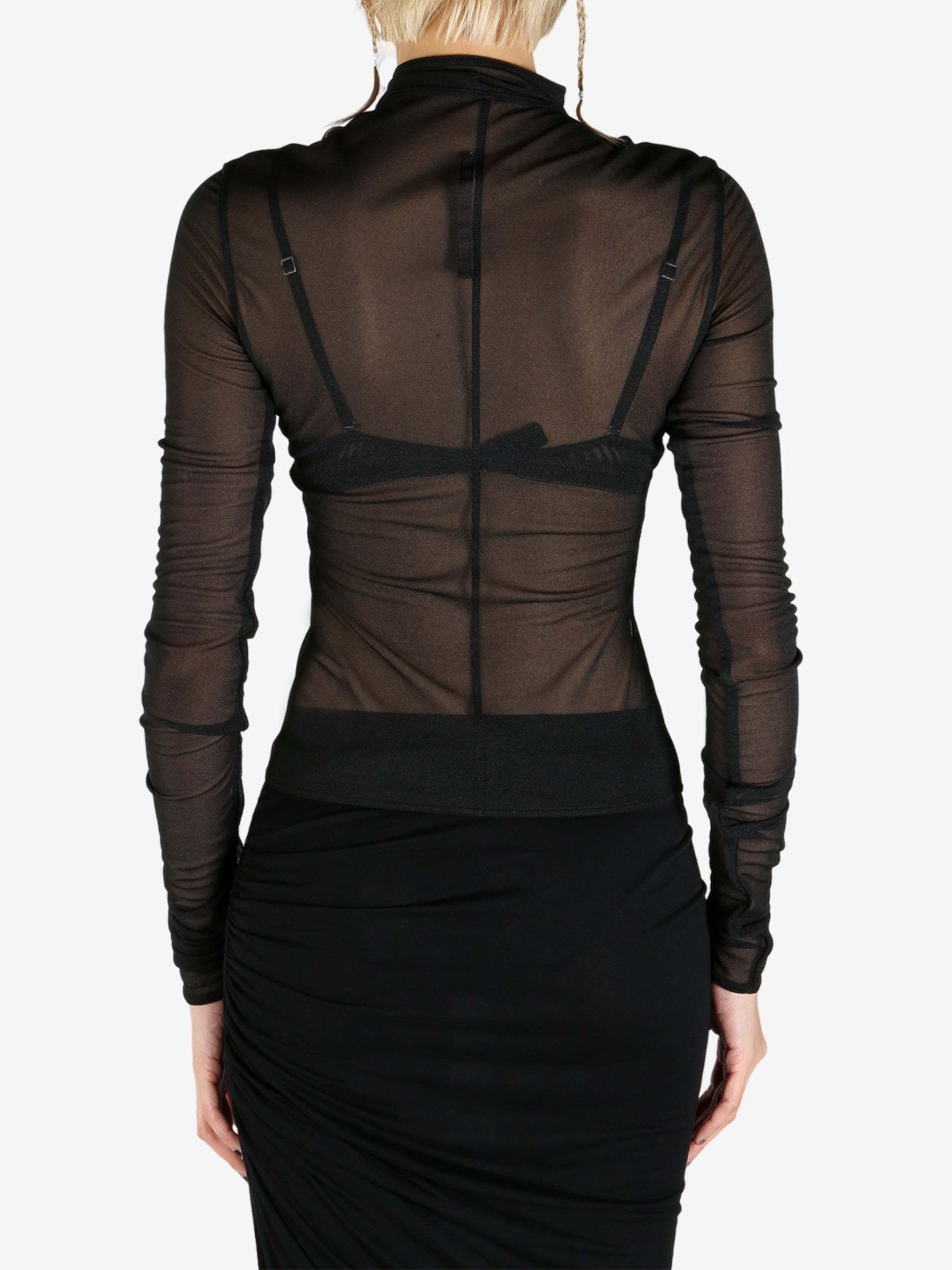 Rick Owens Black Hollywood Gary Jacket In Black