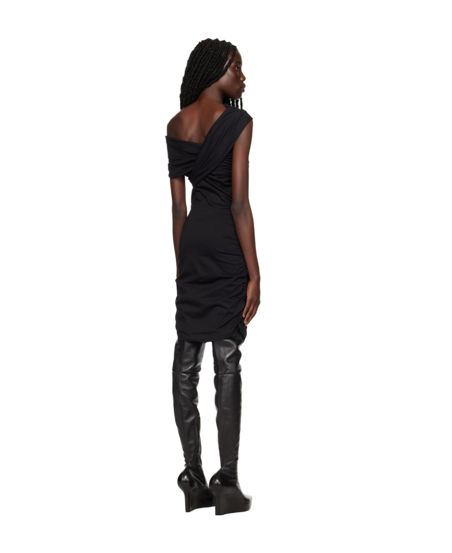 Msgm Logo Dress In Black