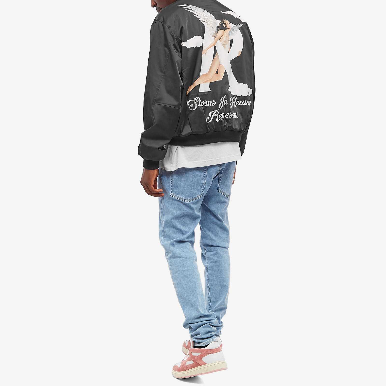 REPRESENT STORMS IN HEAVEN PRINTED BOMBER JACKET