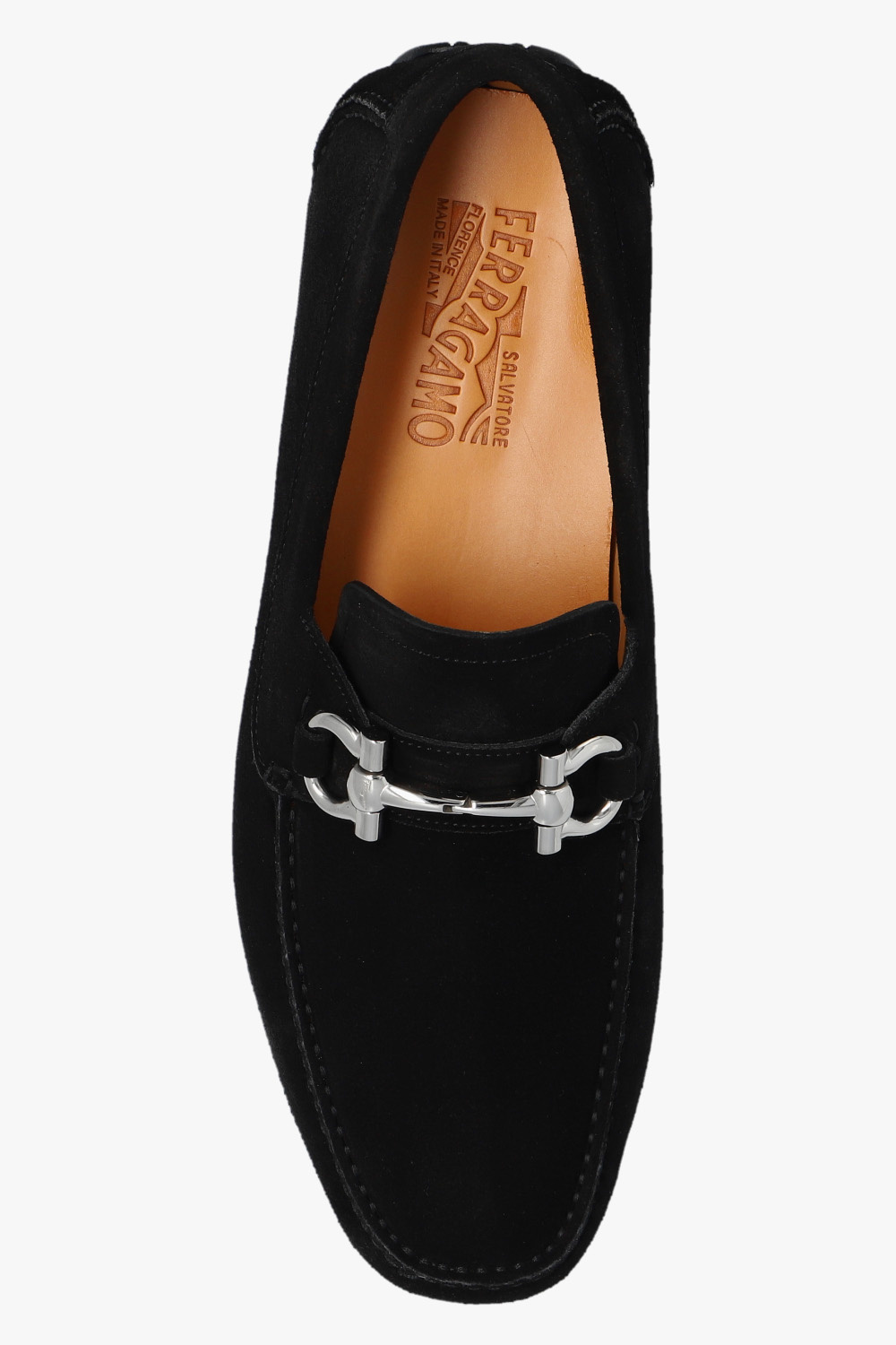 Ferragamo Man Loafers Navy Size 7.5 Calfskin In Blue