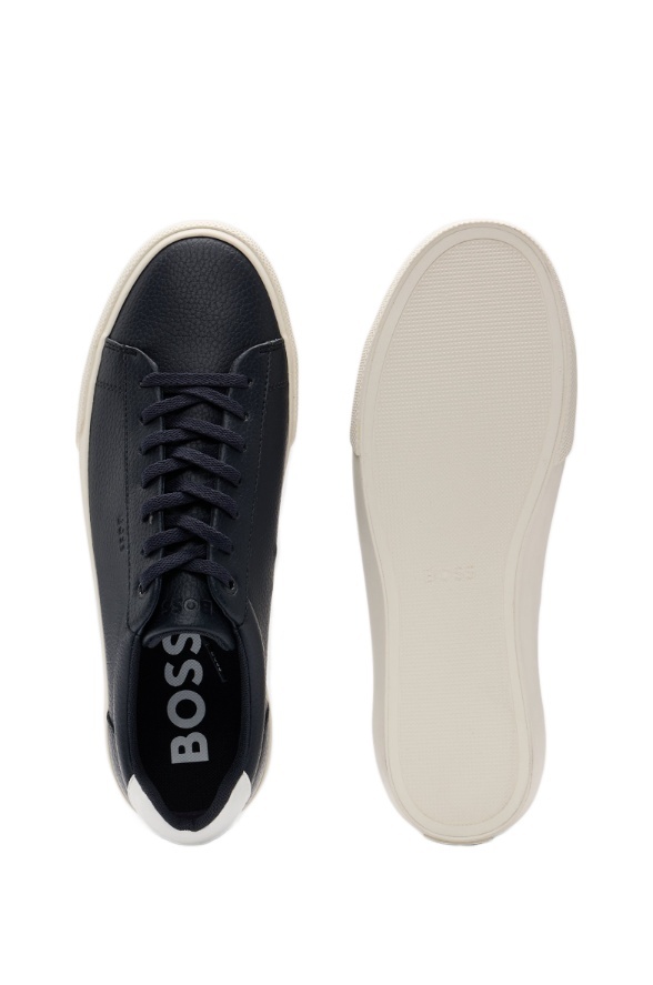 Shop Hugo Boss Lace-up Sneakers In Black