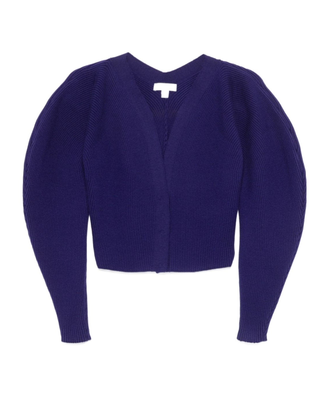 Alaïa Long-sleeved Knitted Cardigan In Blue