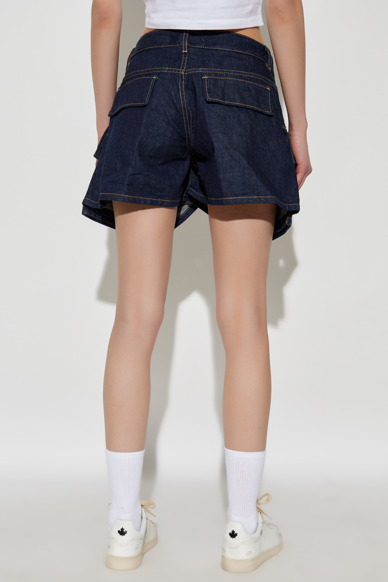 Dsquared2 Denim Shorts With Belt Loops