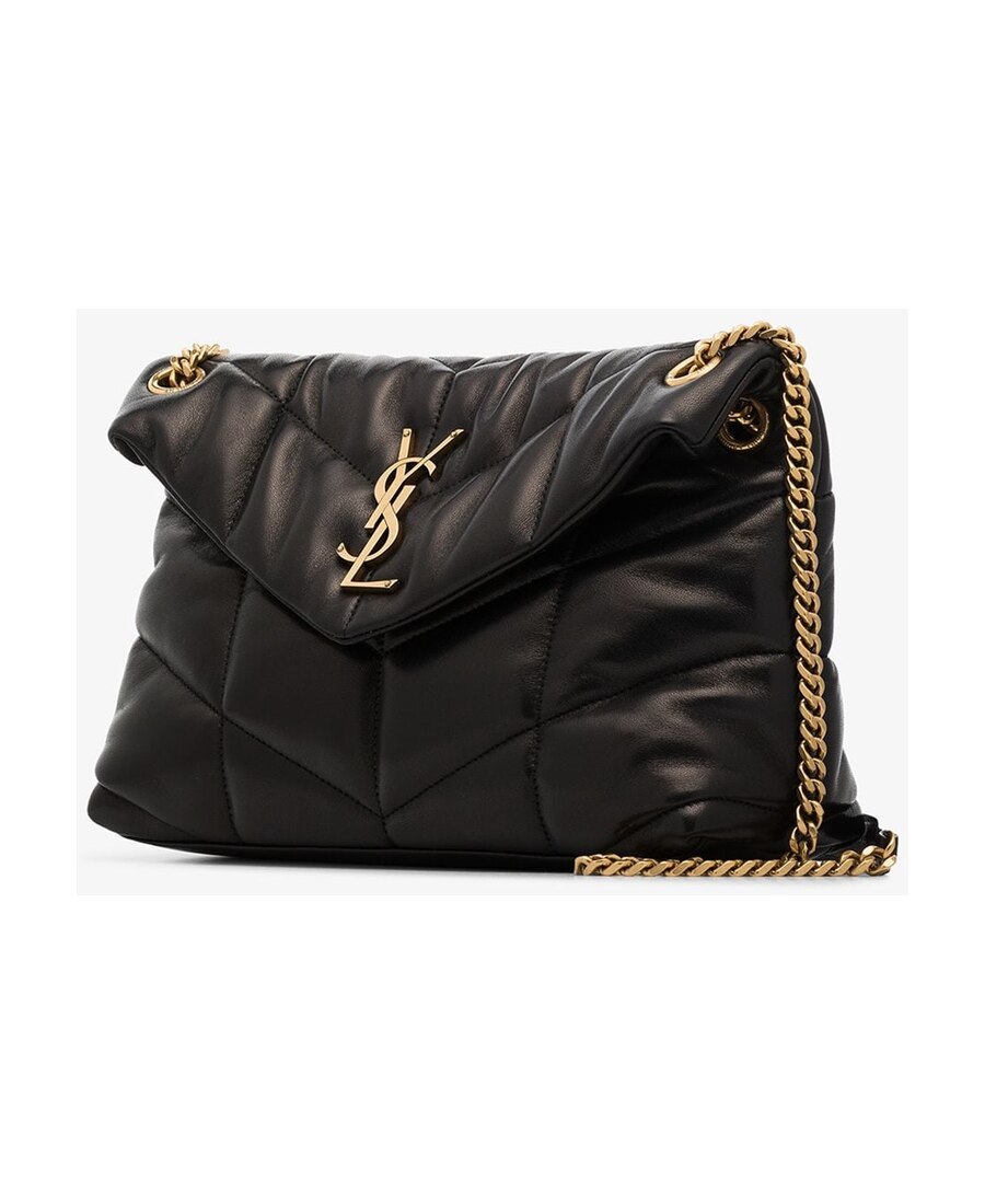 Saint Laurent Small Loulou Puffer Bag In Nappa Leather In Black