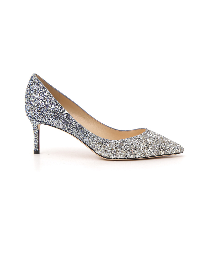 Jimmy Choo Multicolor Glitter Fabric Romy 85 Pumps In Multicolor