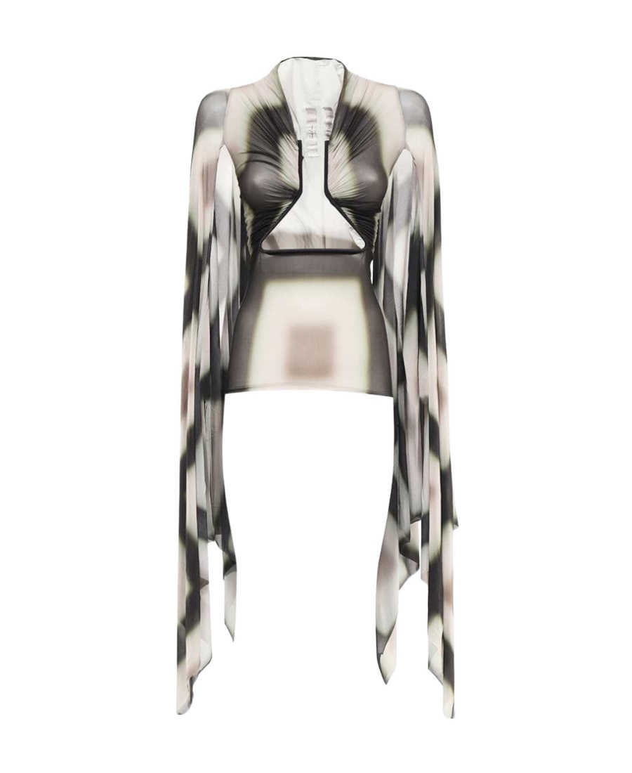 Rick Owens Long-sleeved Blouse In Nude