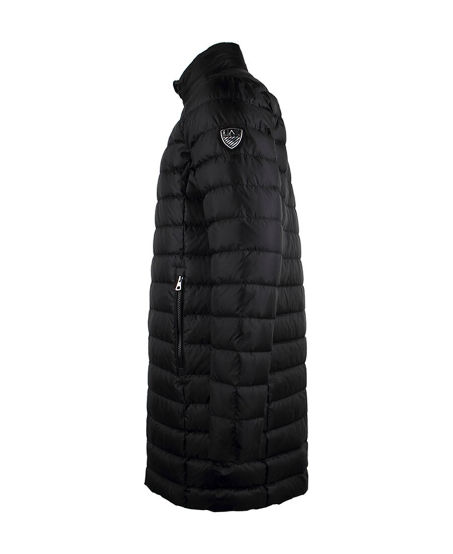 Ea7 Quilted Down Jacket In Black
