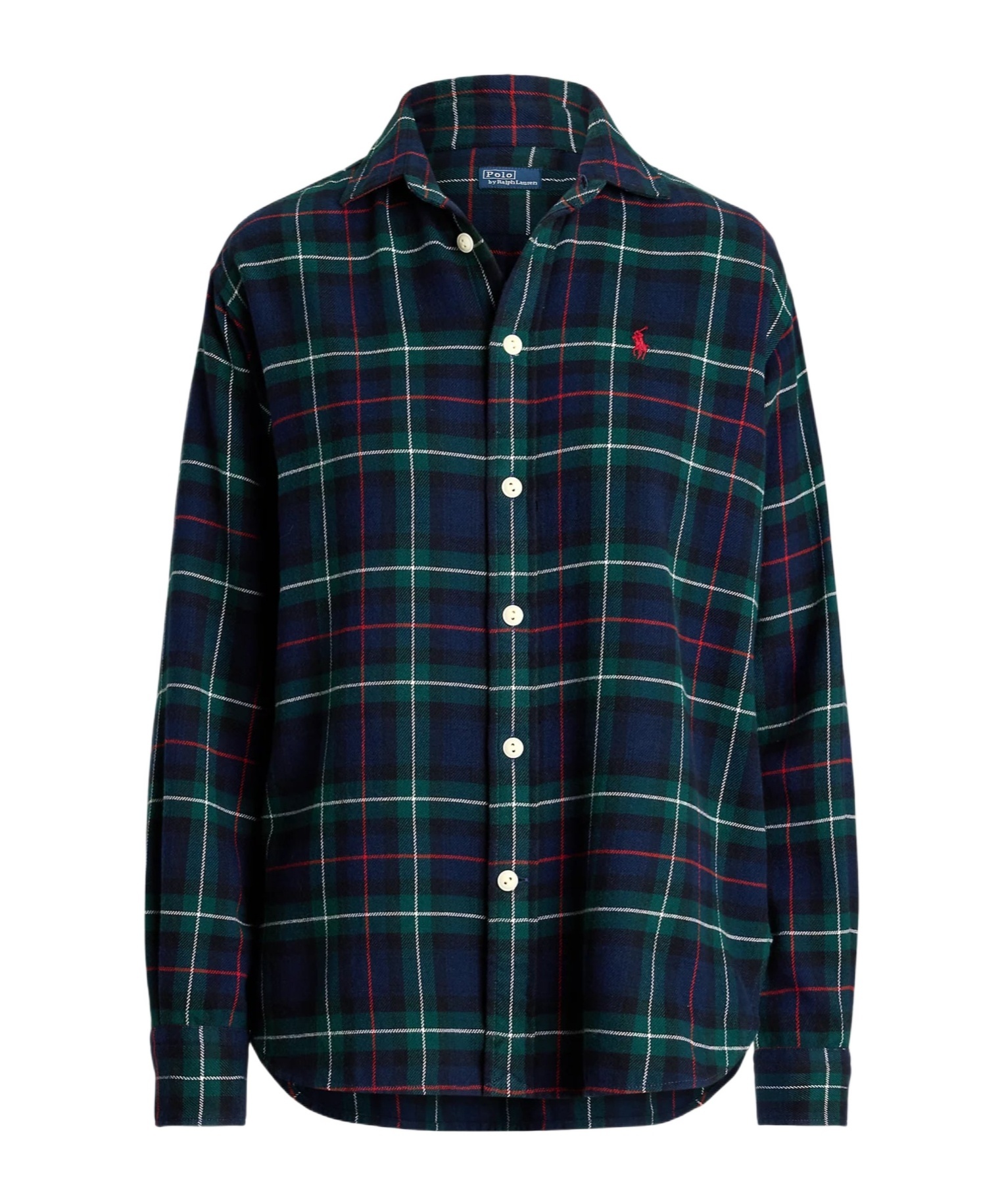 Polo Ralph Lauren Relaxed Fit Plaid Cotton Shirt In Black