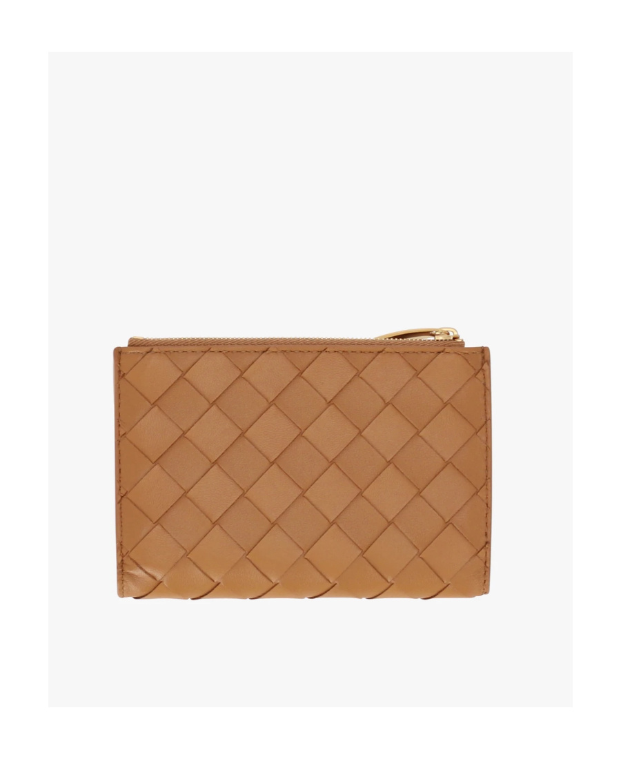 Bottega Veneta Interwoven Detail Purse In Brown