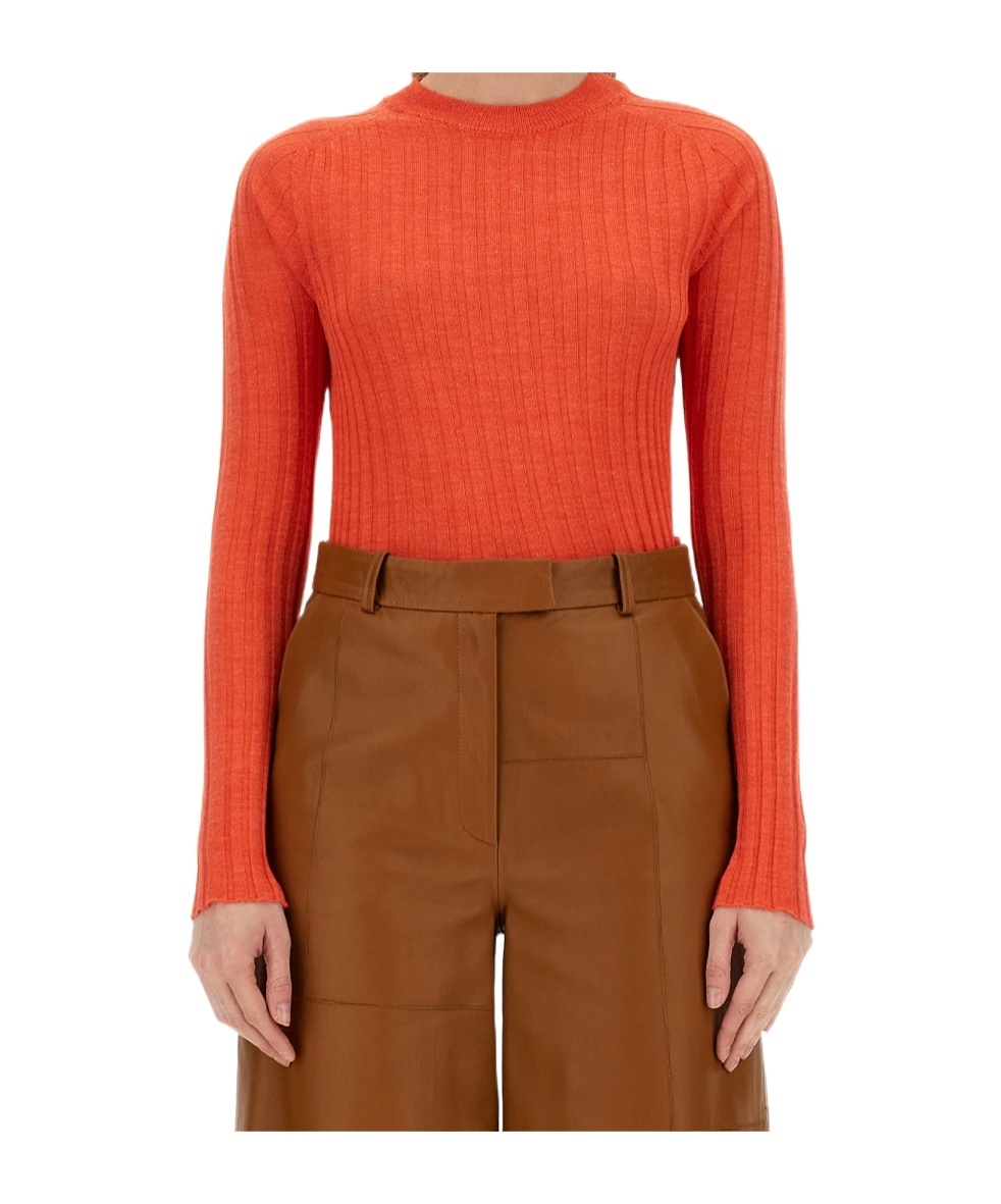 Alysi Ribbed Knit In Red