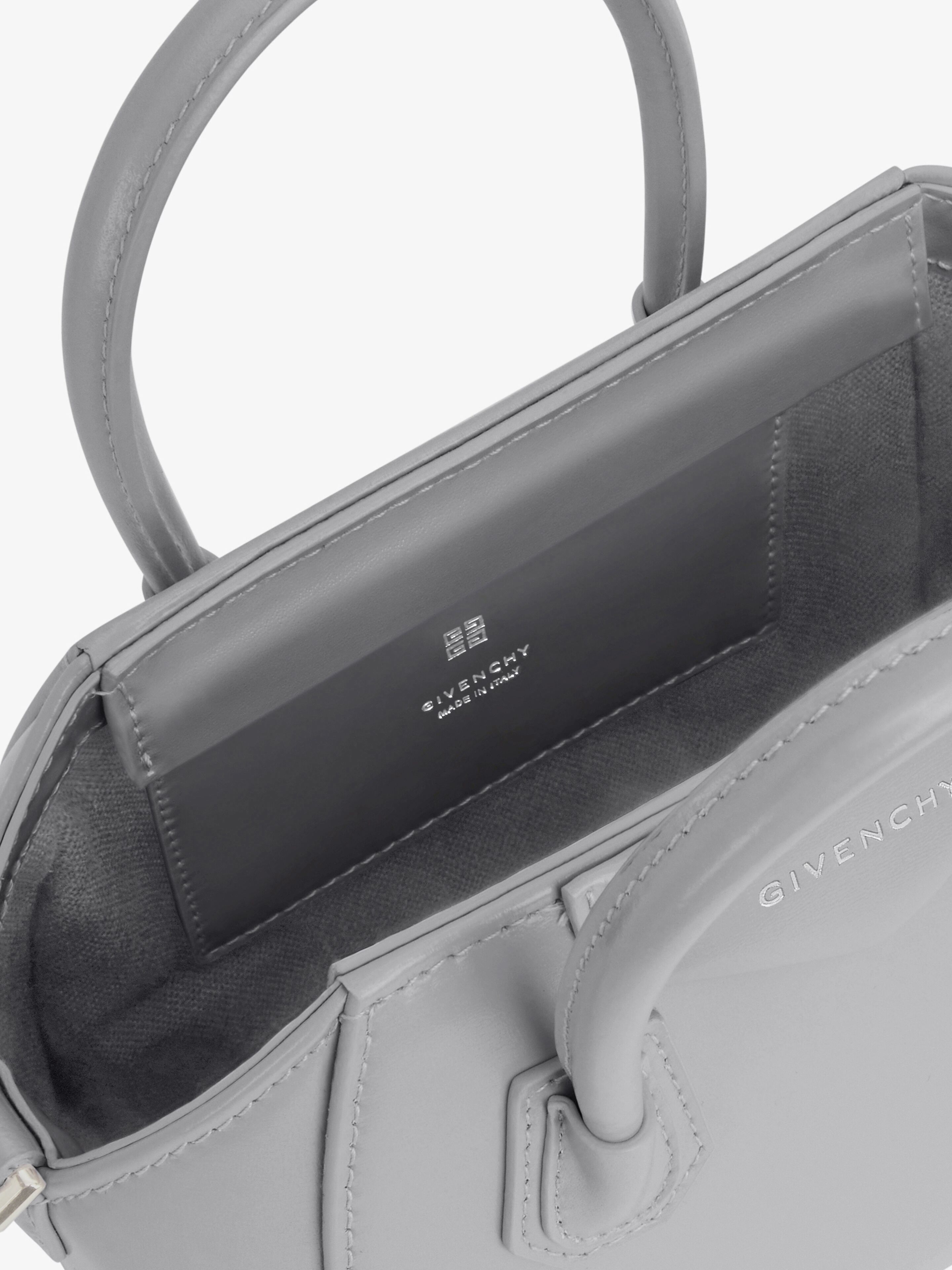 Givenchy Antigona Toy Tote Bag In Gray