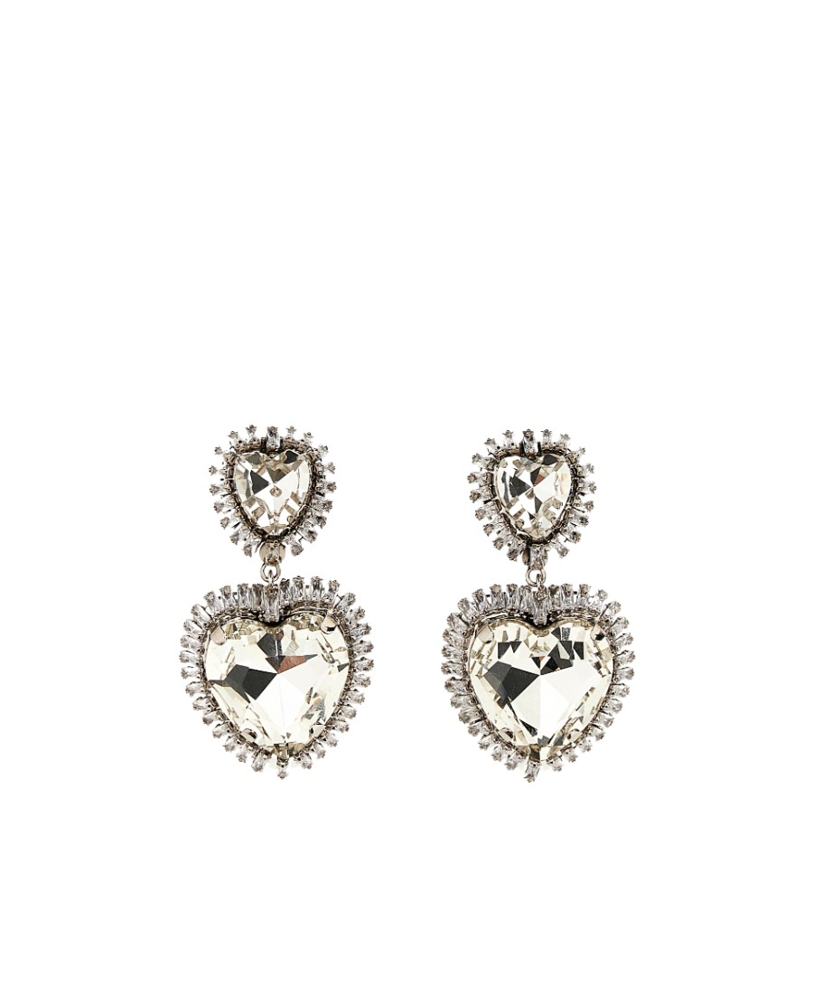 ALESSANDRA RICH ALESSANDRA RICH HEART SHAPED CLIP-ON EARRINGS
