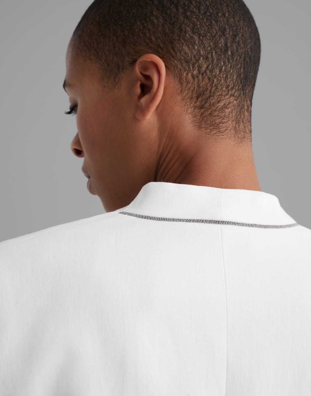 Shop Brunello Cucinelli Layered Single-breasted Blazer In White