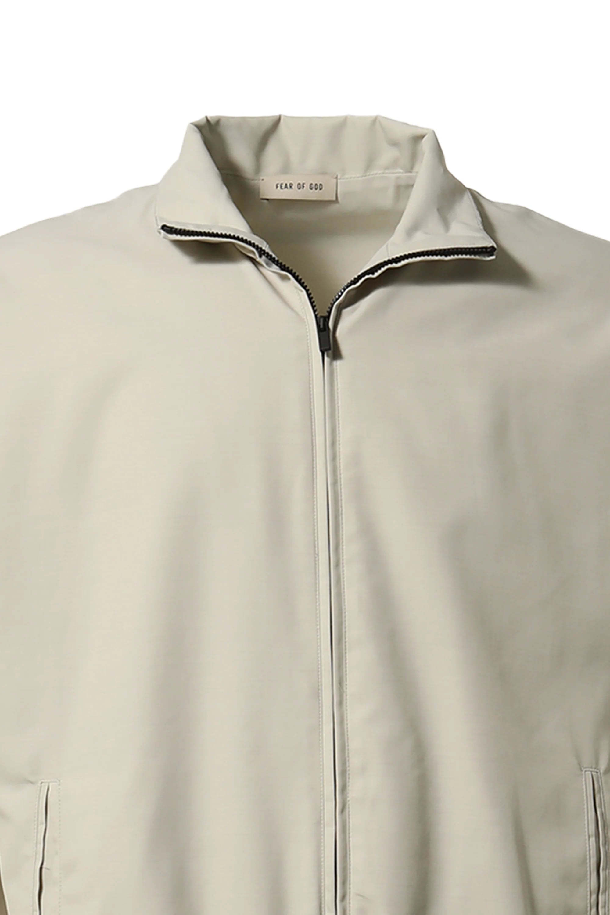 Fear Of God High Collar Long Sleeve Casual Jacket In Burgundy