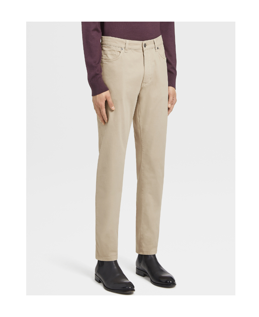 Zegna Skinny Jeans In Nude