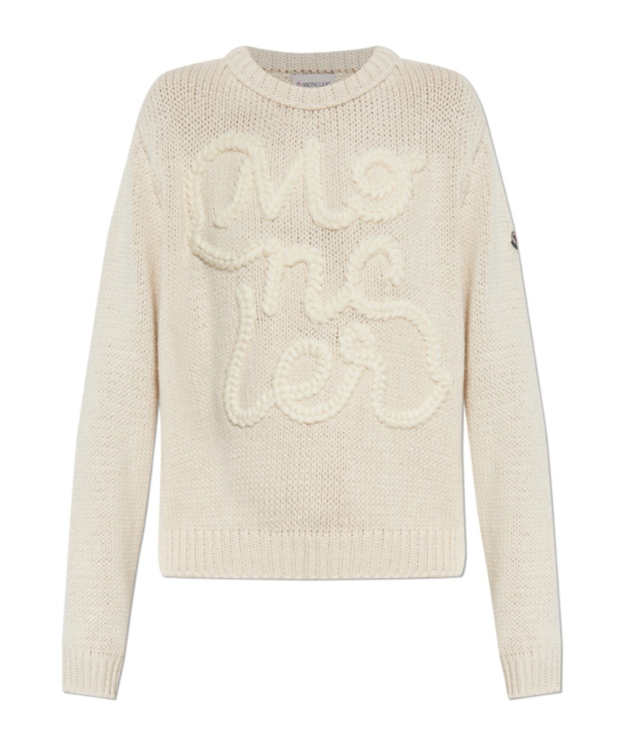 MONCLER MONCLER LOGO INTARSIA-KNIT JUMPER