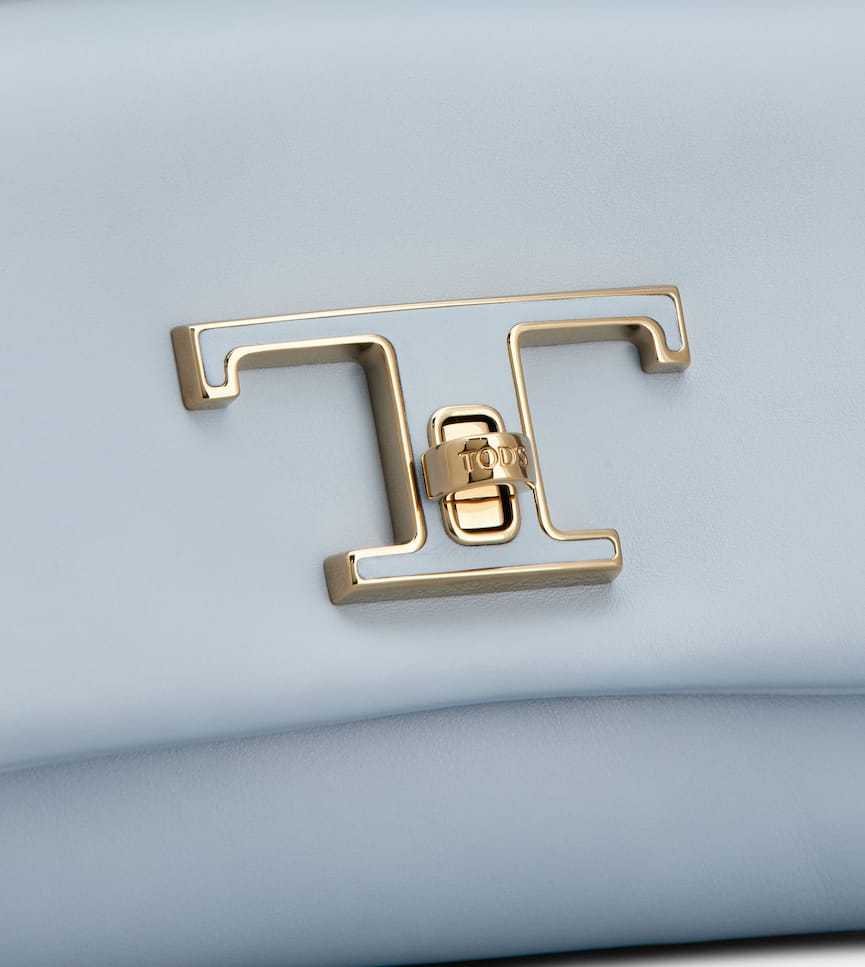 TOD'S LOGO-PLAQUE LEATHER CROSSBODY BAG 