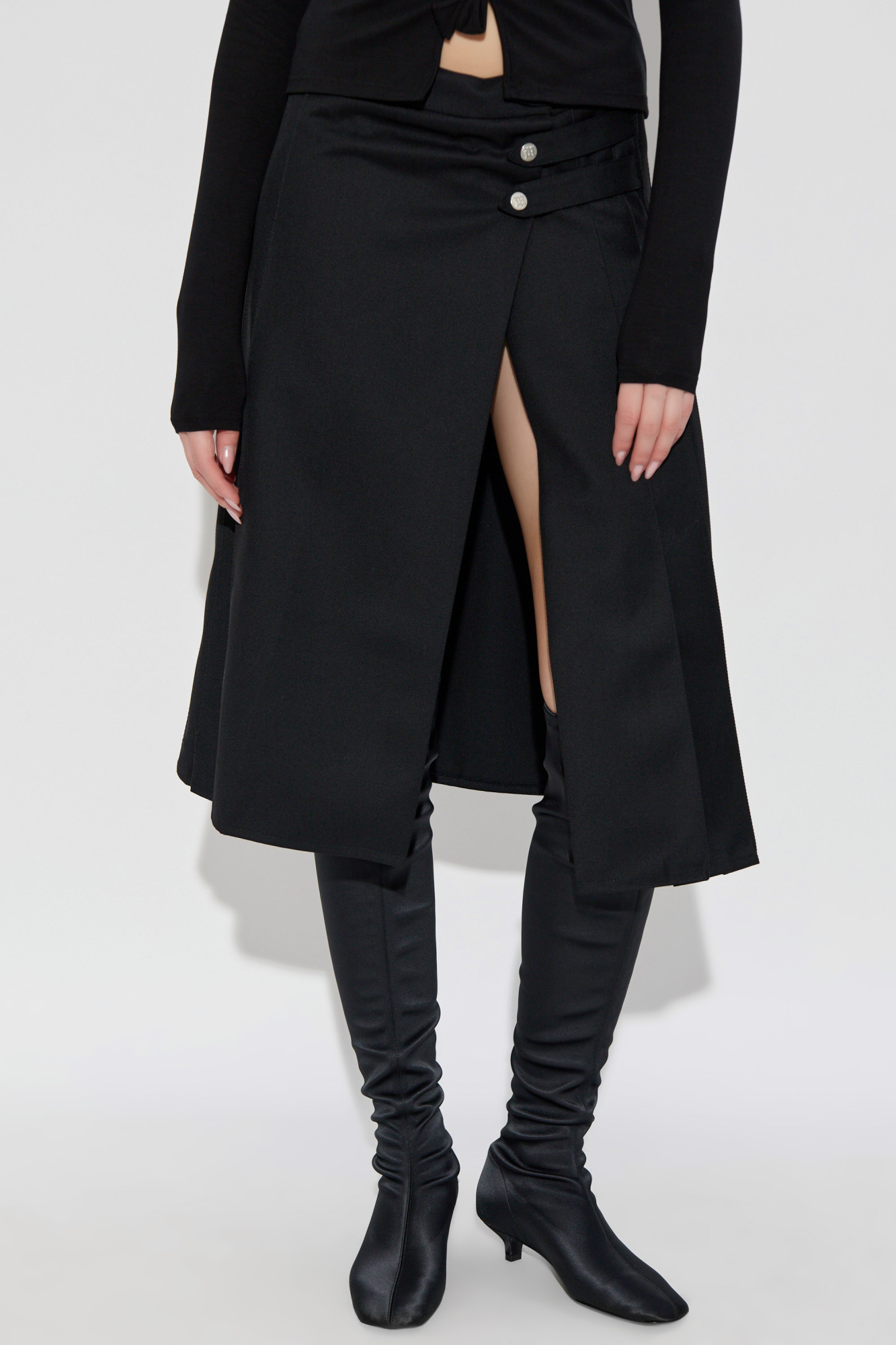 Misbhv Pleated Skirt In Black