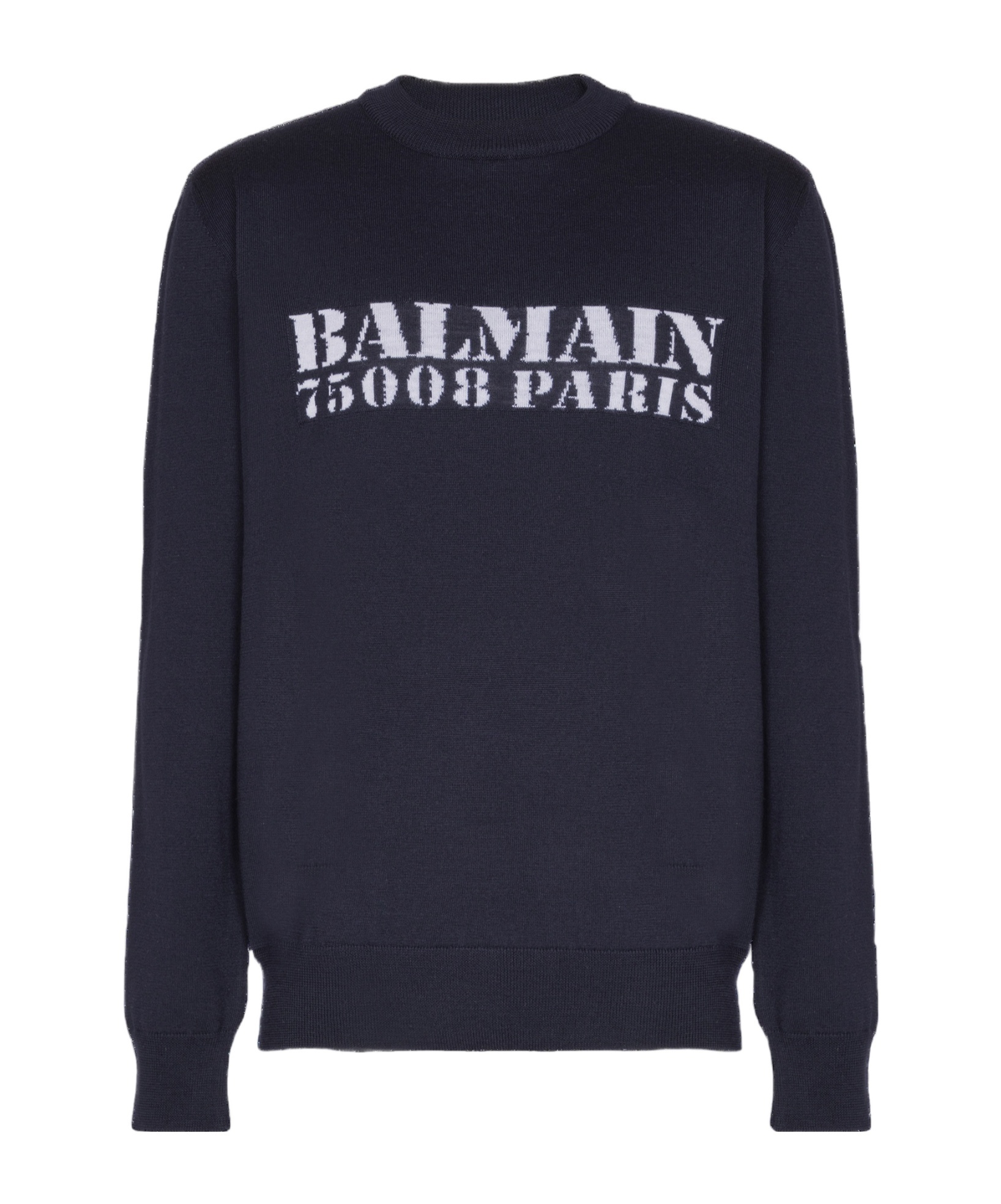 Balmain Merino Wool Logo Sweater