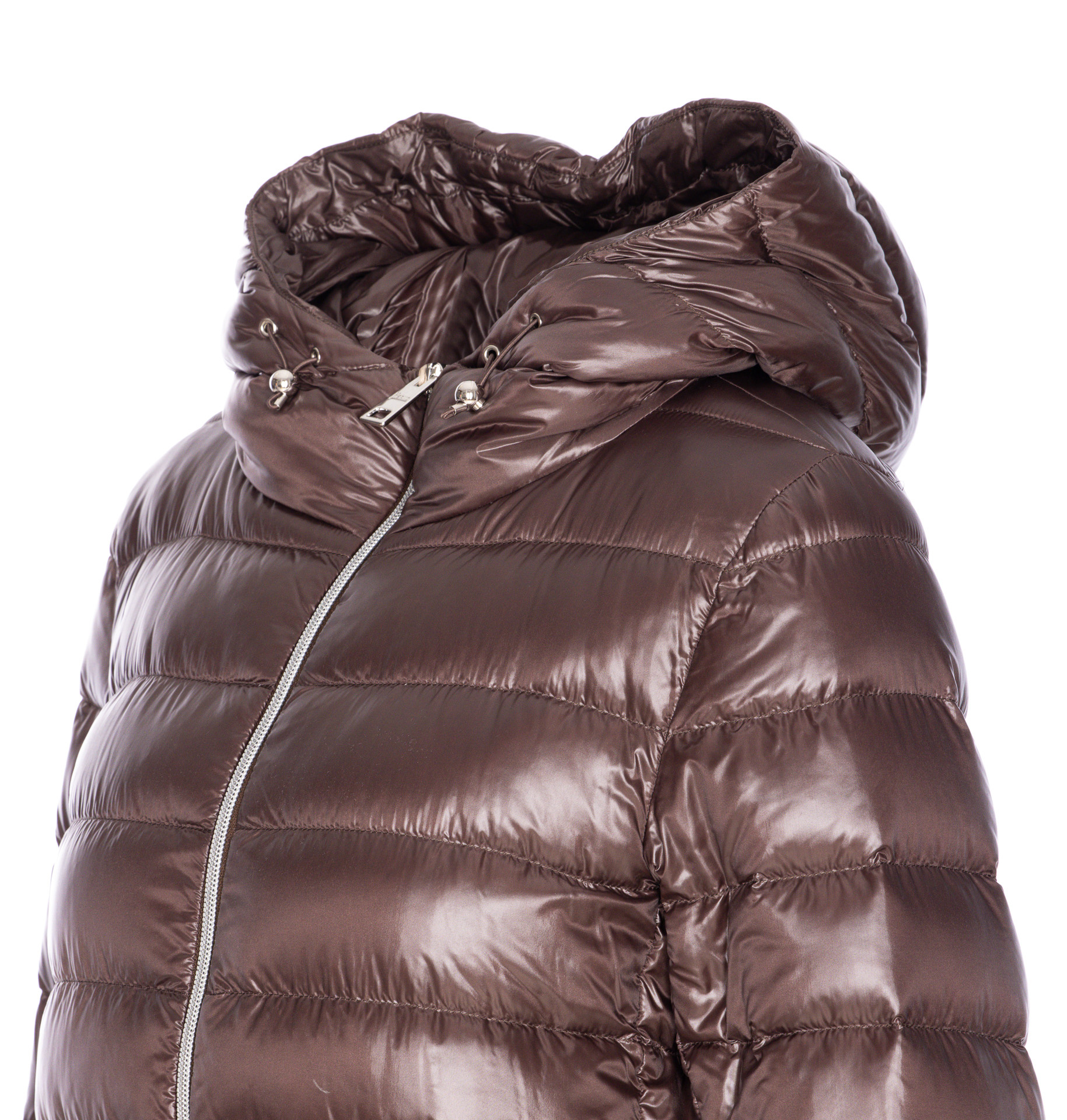 Herno Women A-shape Ultralight Down Jacket In Brown
