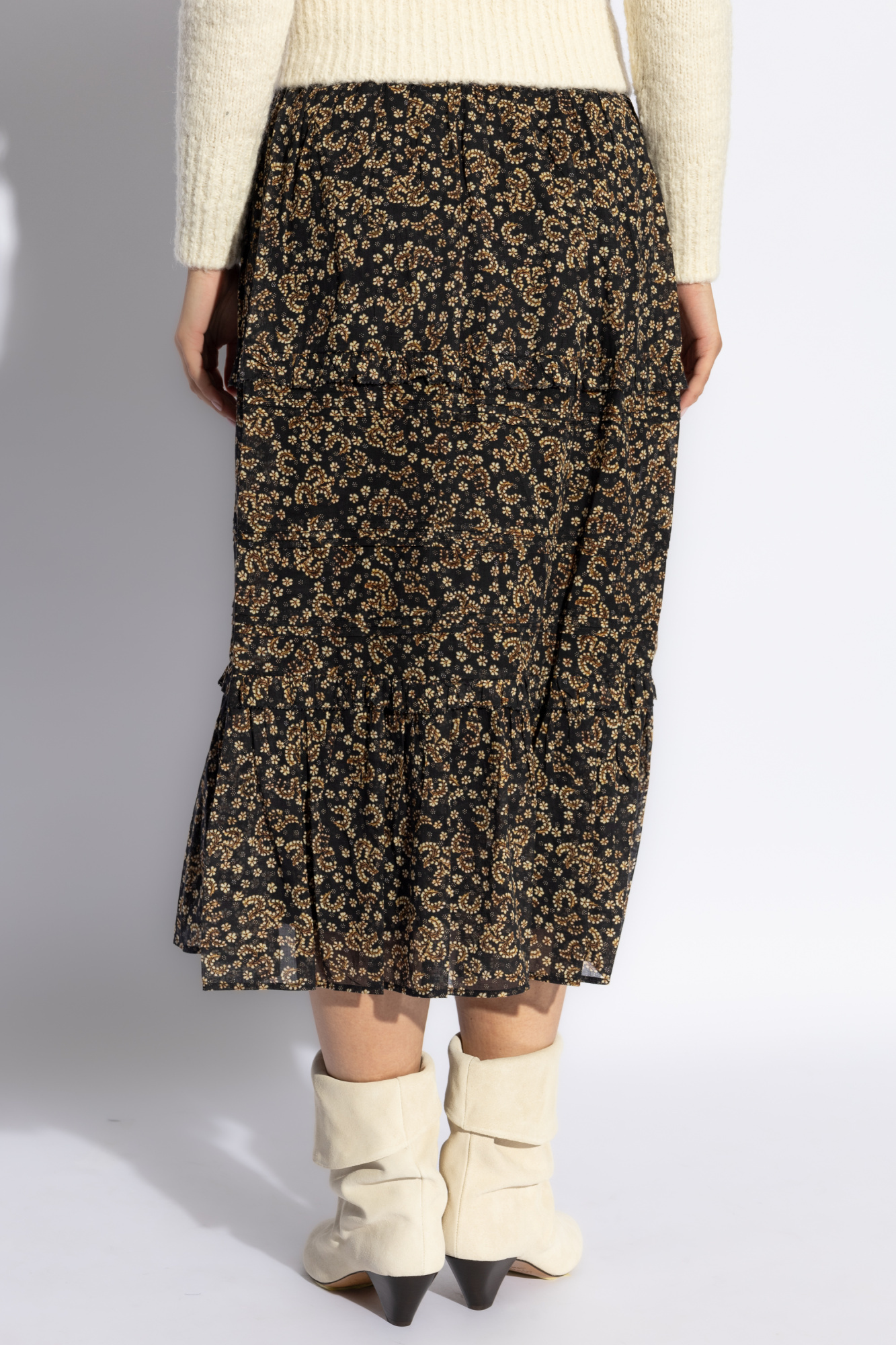 ISABEL MARANT ÉTOILE ISABEL MARANT ÉTOILE DIYA GRAPHIC PRINTED MIDI SKIRT
