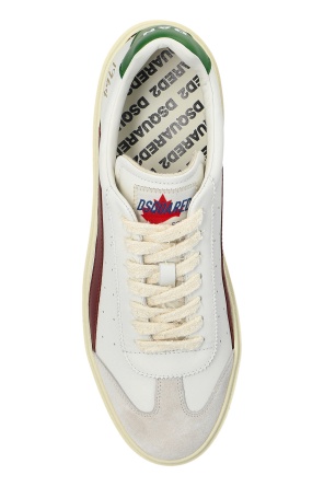 Dsquared2 Leather Low-top Sneakers Contrast Heel