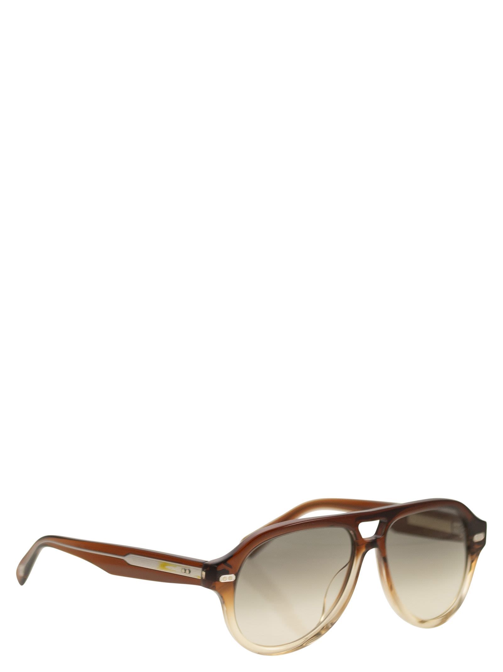 Brunello Cucinelli Men Paul Acetate Sunglasses In Brown
