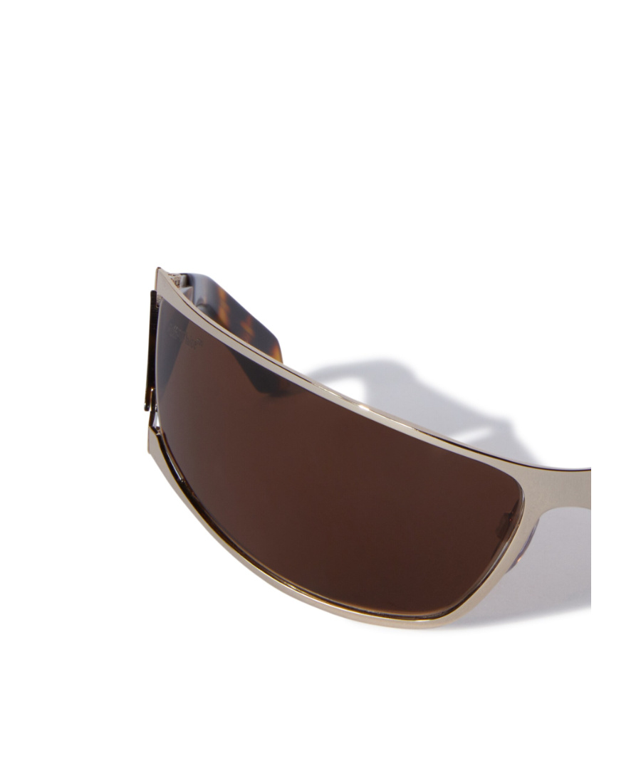 Off-white Luna Tortoiseshell Biker-style Sunglasses In Black