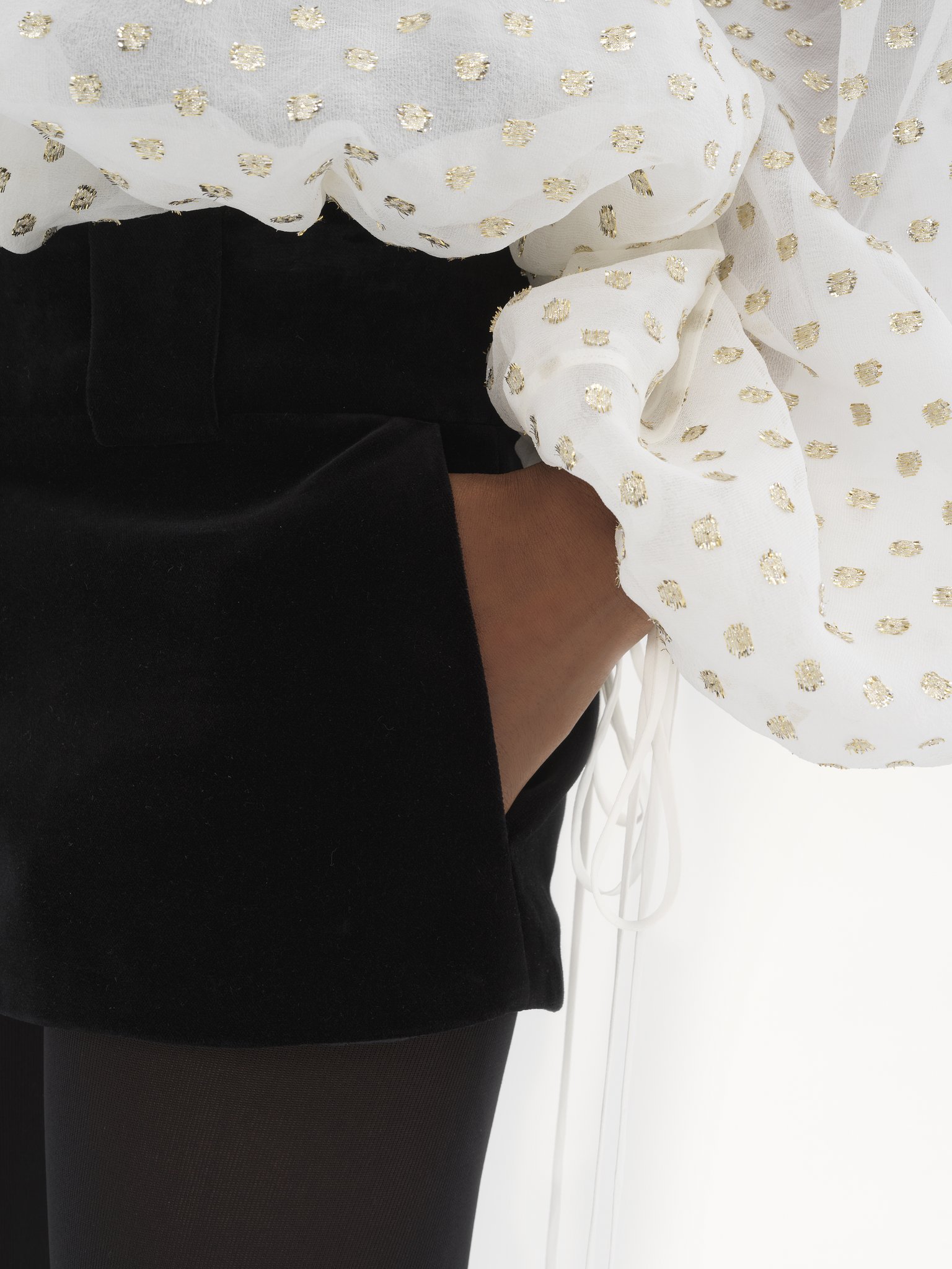 Chloé Velvelt Mini Shorts In Black