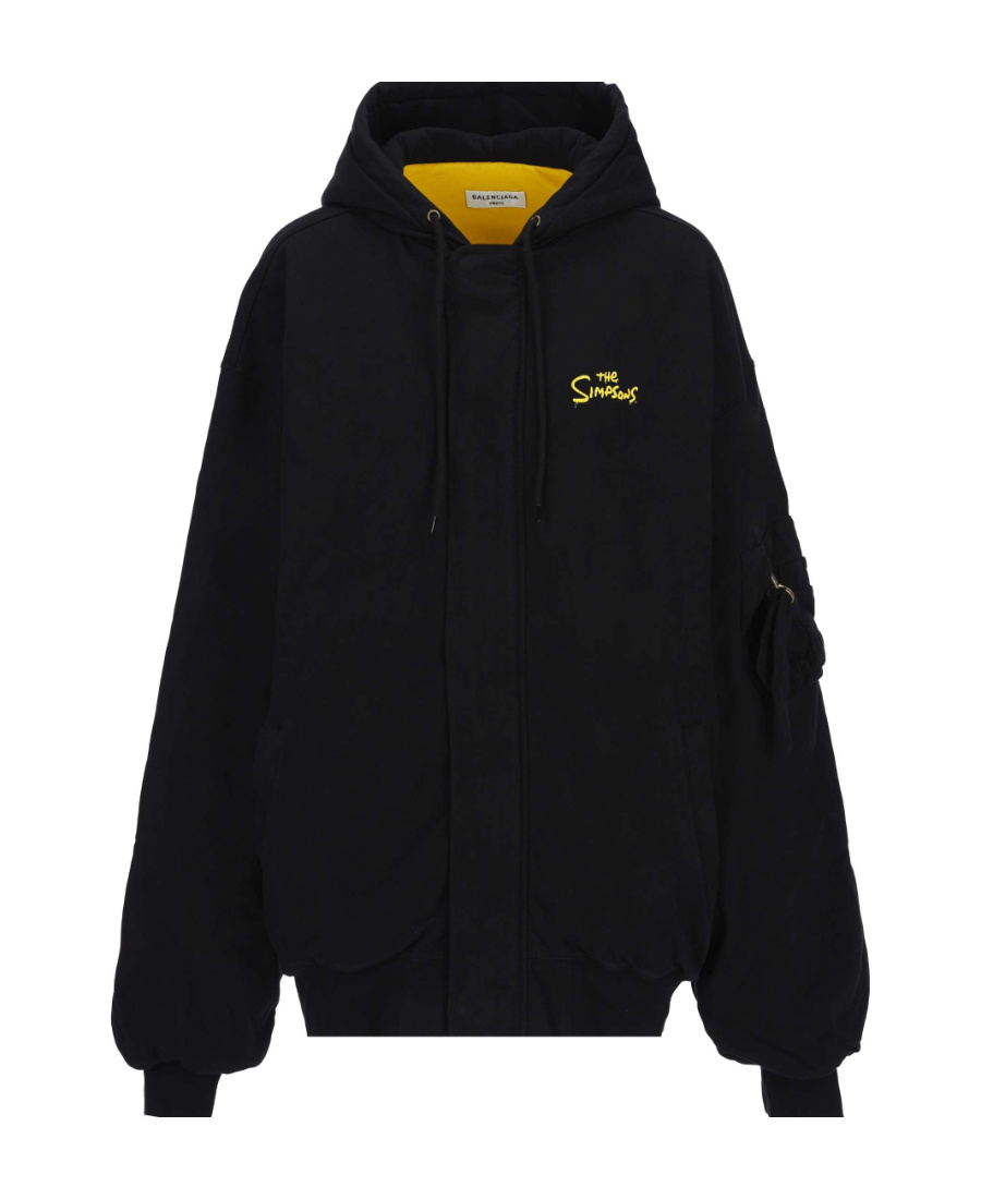Balenciaga The Simpsons Bomber Jacket In Black