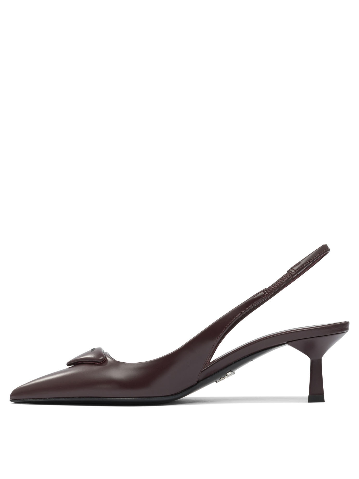 Prada Pointed High Heel Sandals In Black
