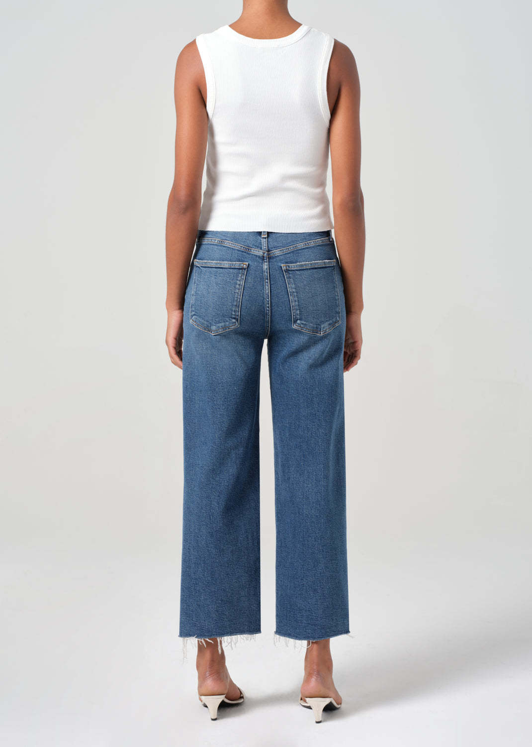 Agolde Harper Crop Jean In Blue