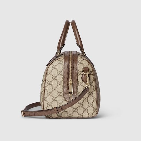 Gucci Ophidia Large Boston Bag In Brown