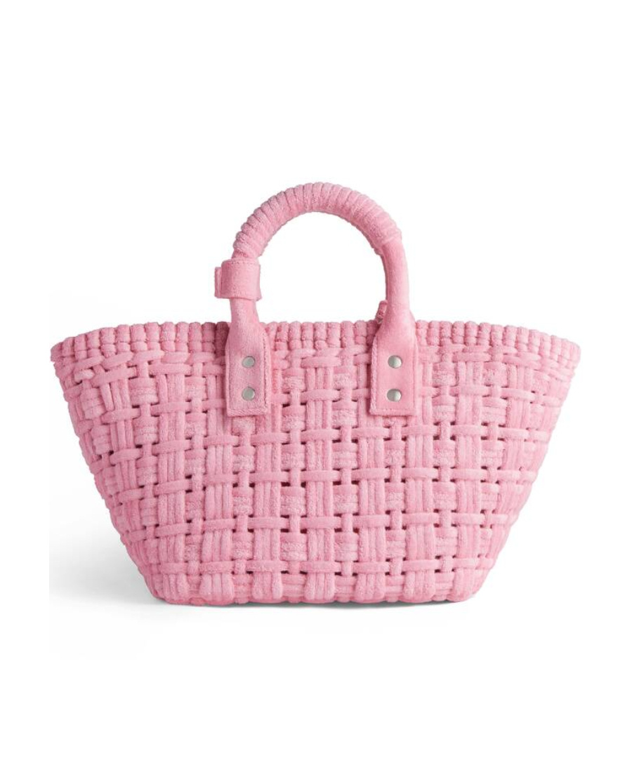 Balenciaga Xs Bistro Basket Tote Bag In Pink