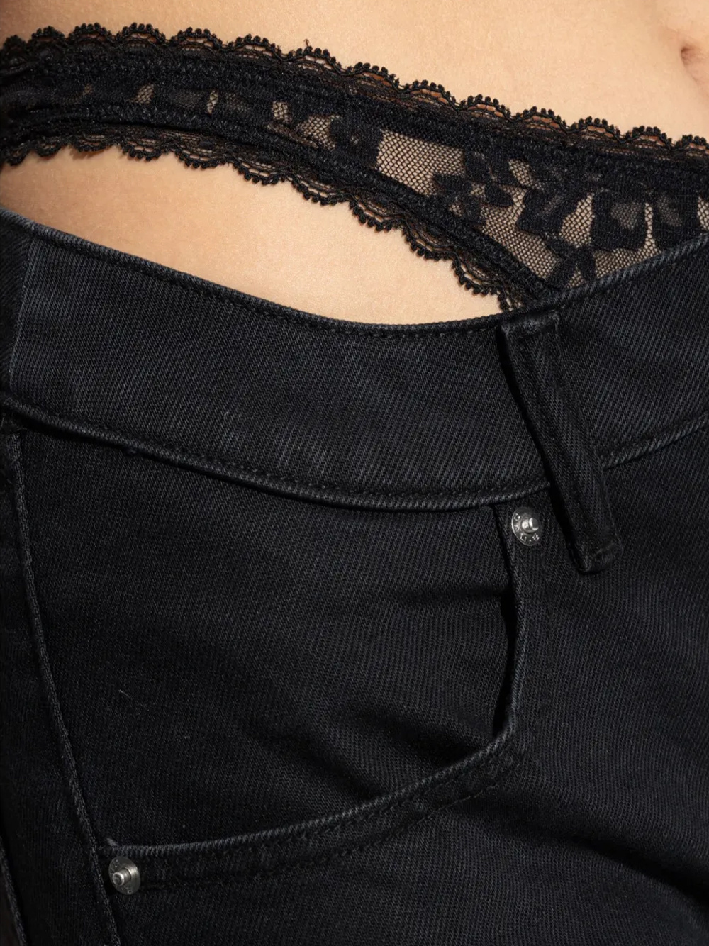 Alexander Wang Waistband Trousers In Black