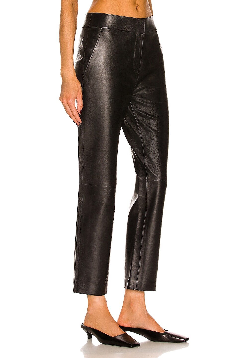 Stand Studio Slant Pocket Casual Pants In Black
