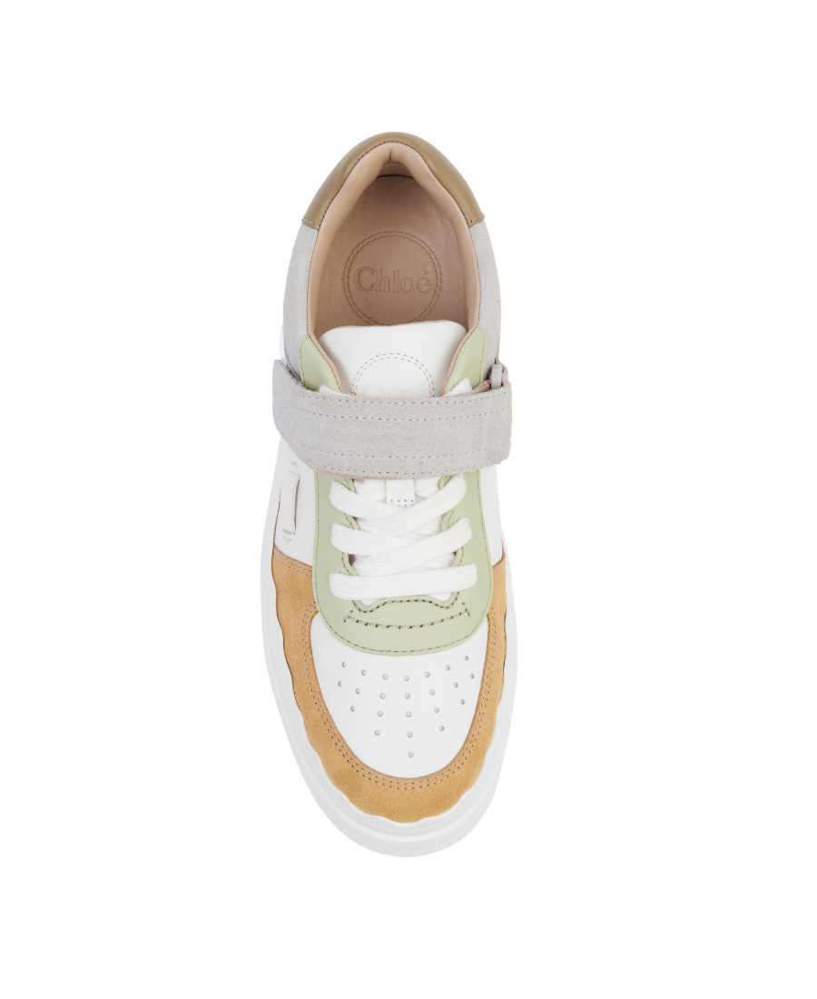 Shop Chloé Lauren Low-top Sneakers In White