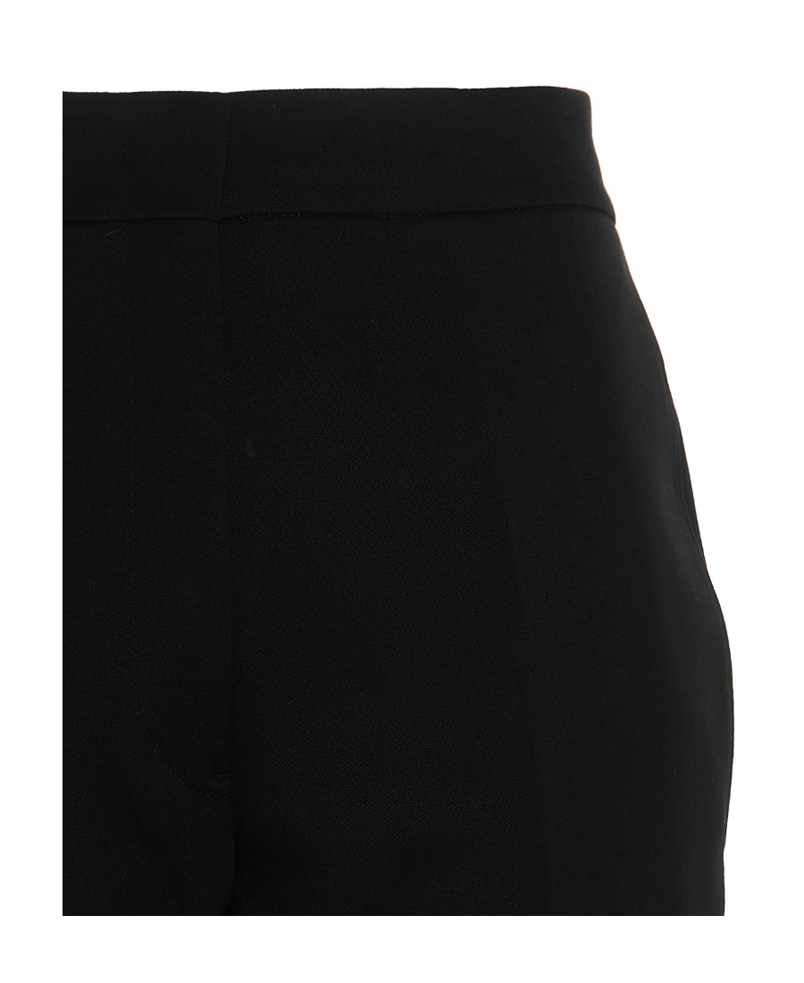 Jil Sander High-waisted Cropped Trousers In Black