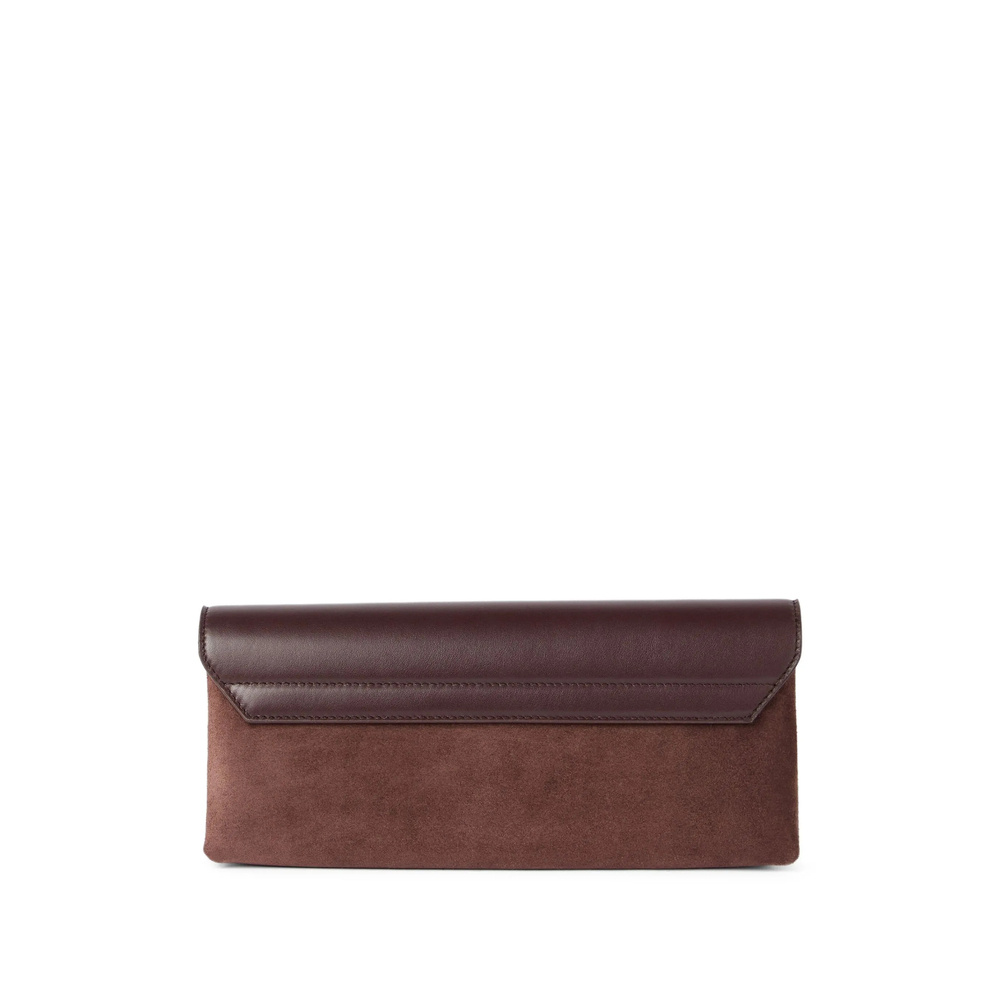 Brunello Cucinelli Logo Clutch In Red