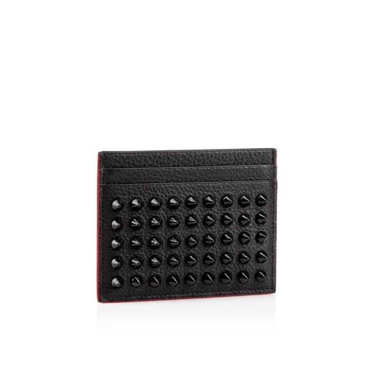 Christian Louboutin Kios Card Holder In Brown
