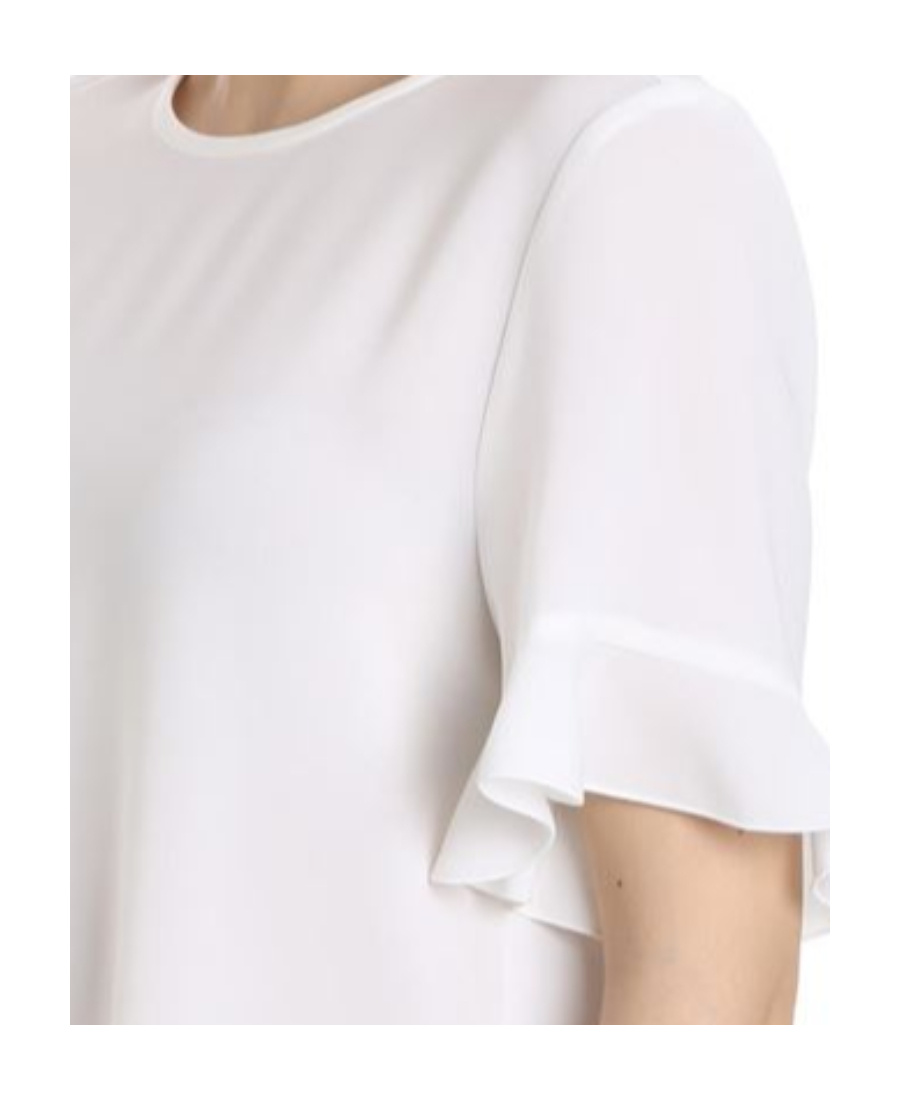 Max Mara Logo Blouse In White