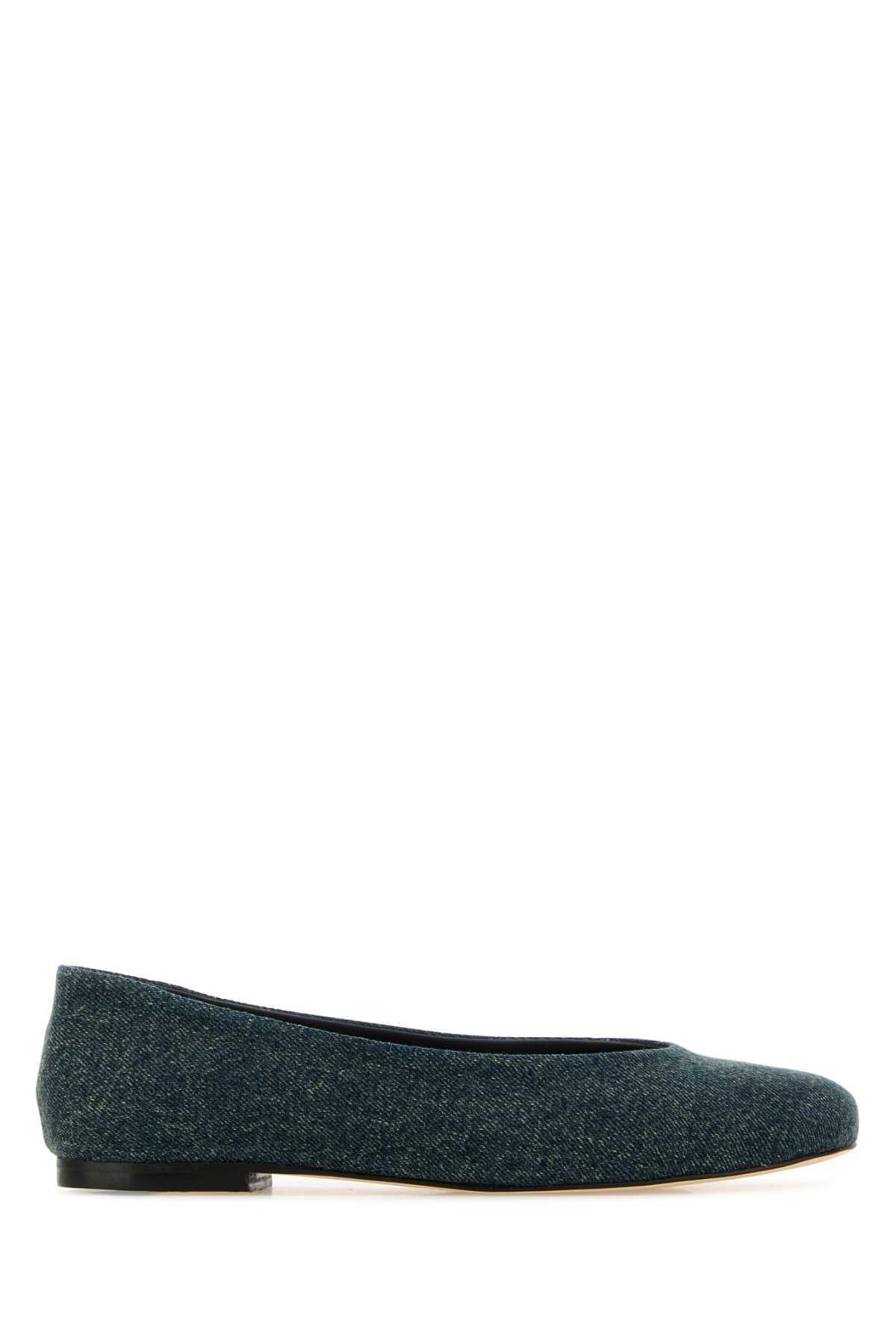 Gimaguas Denim Ballerinas In Green