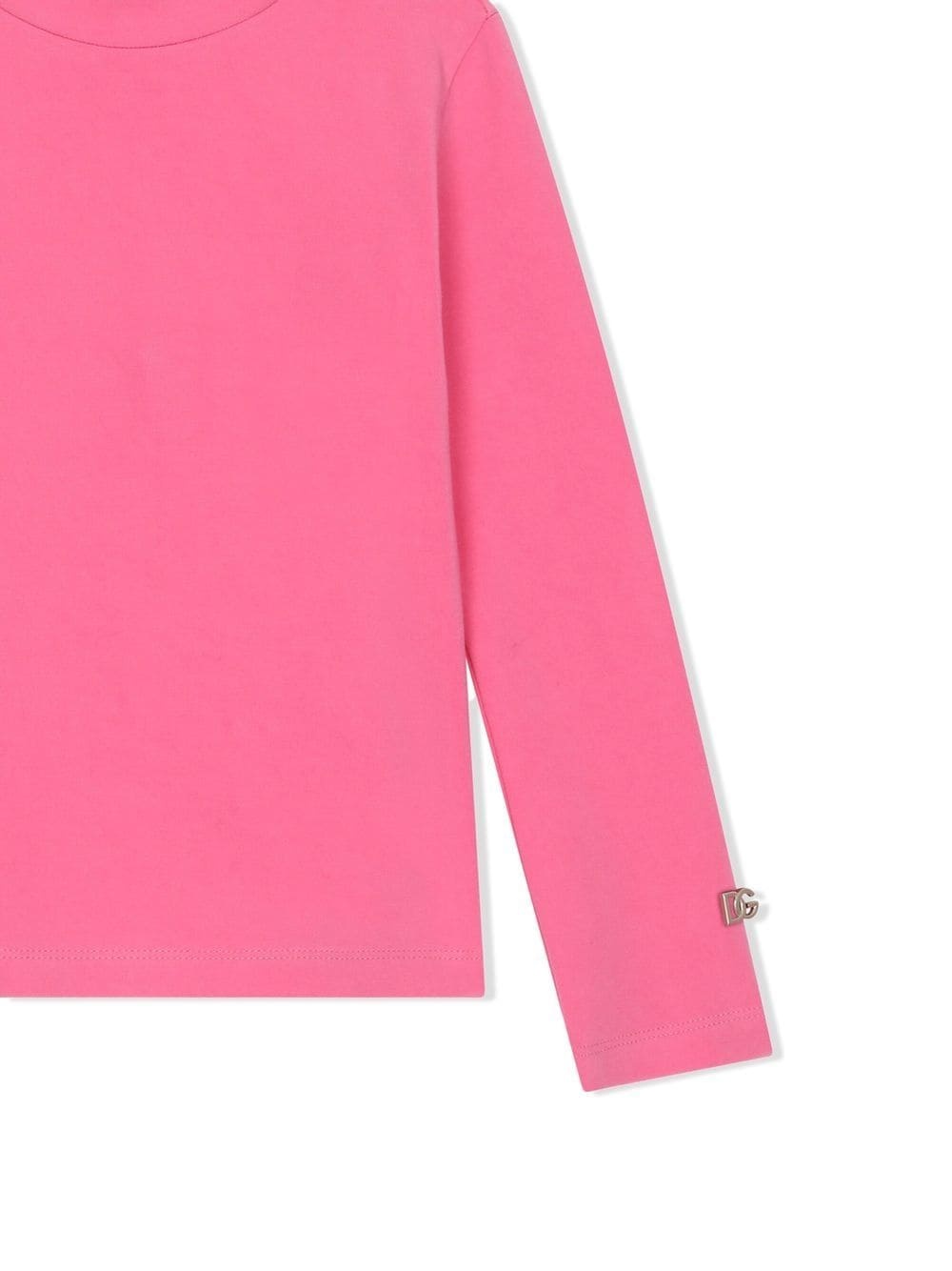 Dolce & Gabbana Zip-up Mock Neck Sweater In Pink