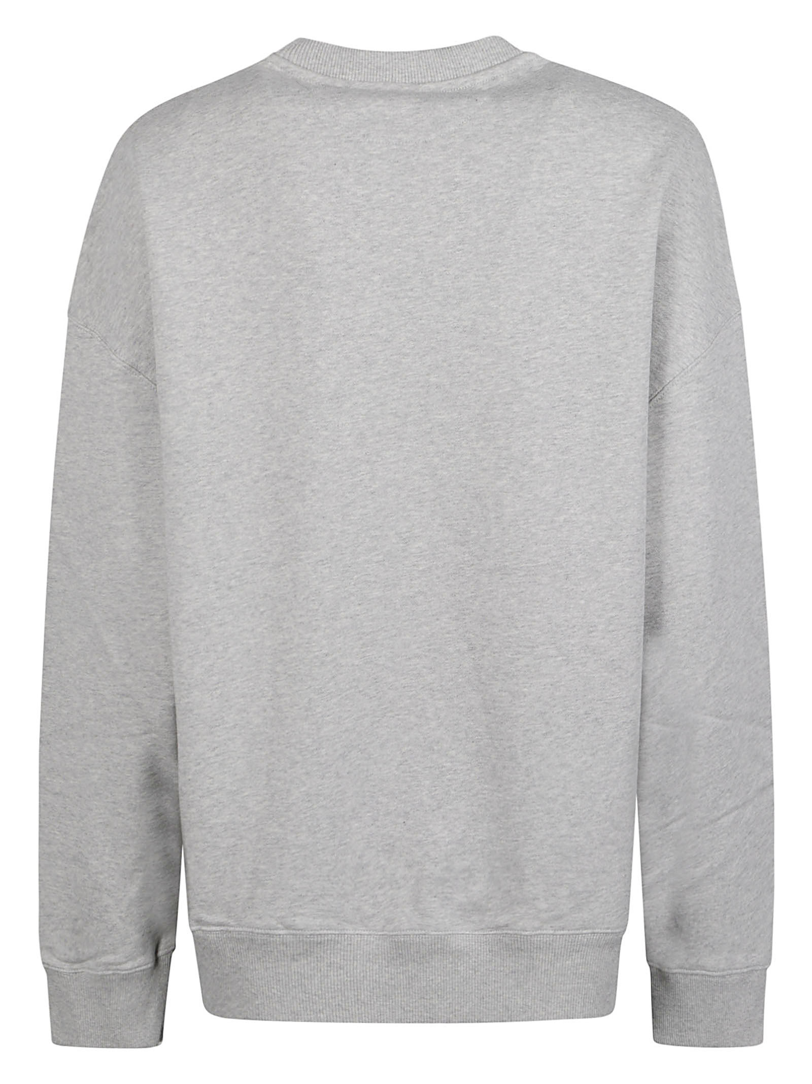 Stella Mccartney Logo Printed Crewneck Sweatshirt In Gray