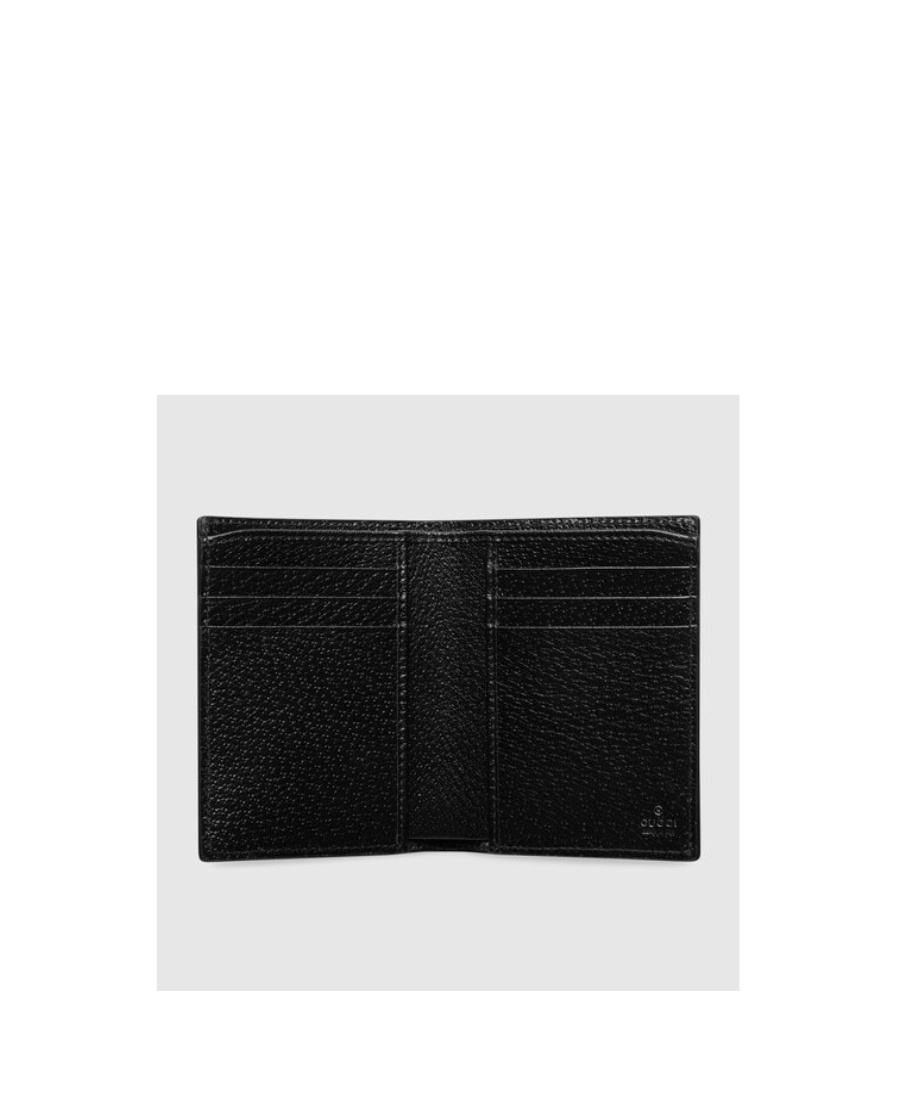 Gucci Gg Marmont Bi-fold Leather Wallet In Black