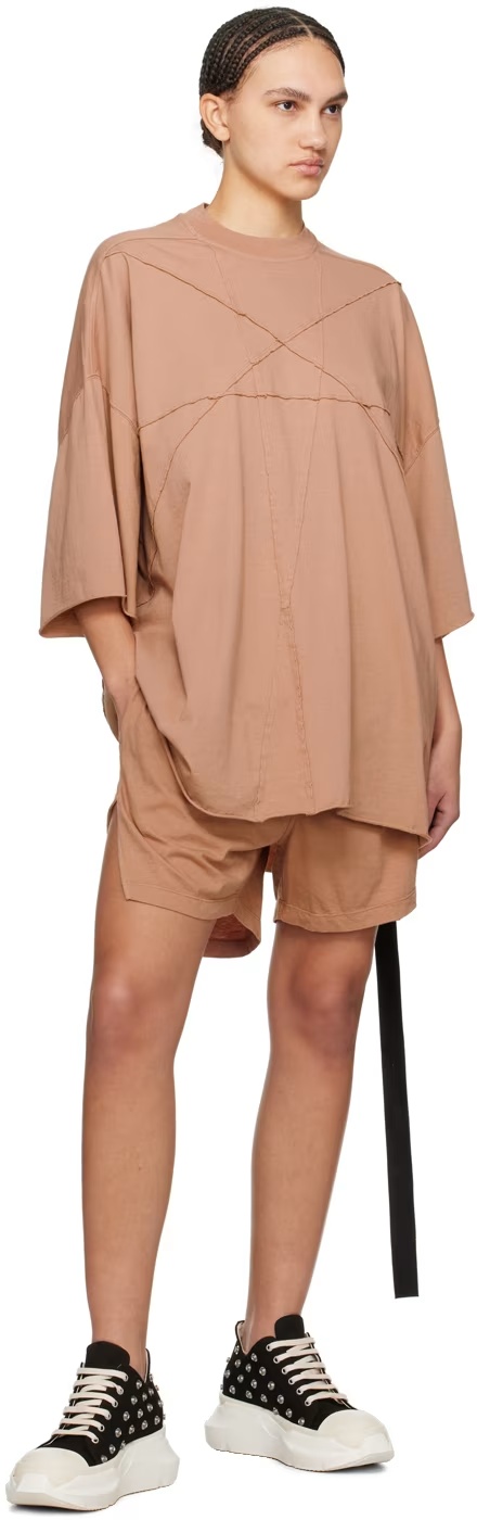 Rick Owens Drkshdw Pink Tommy T-shirt In Pink
