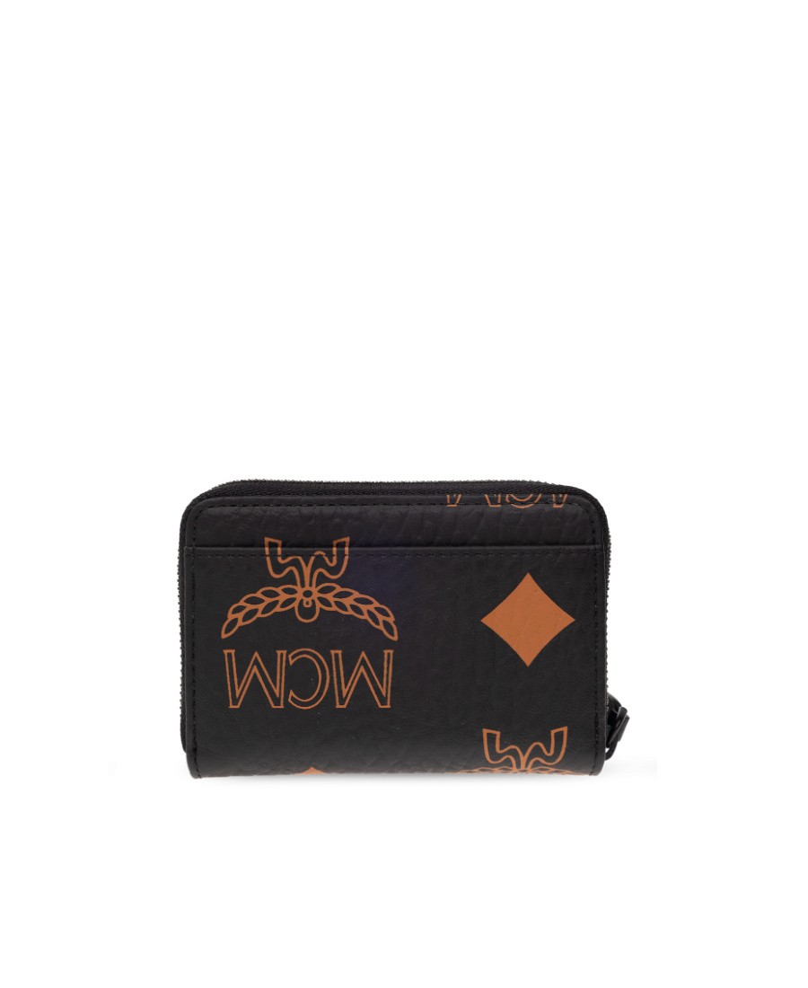Mcm Logo Wallet In Black